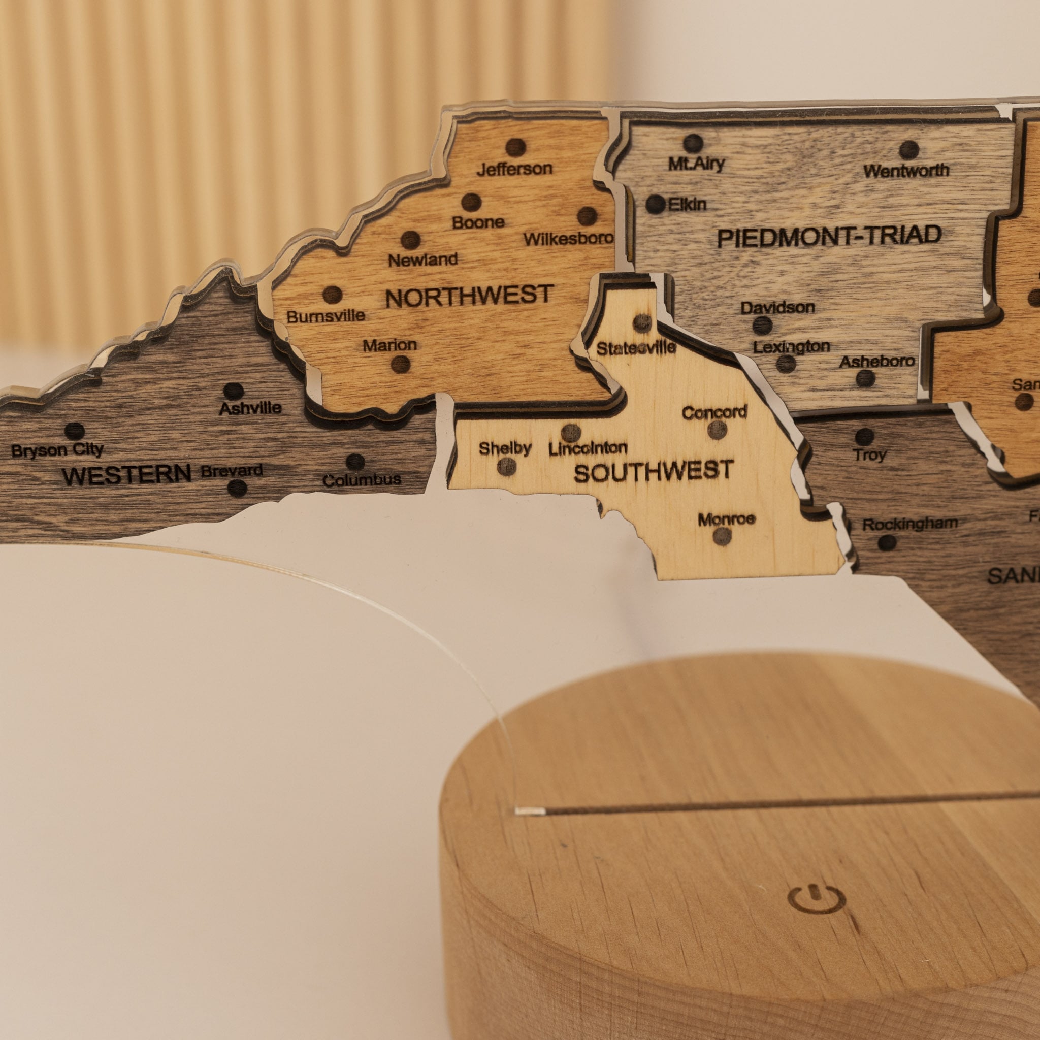 Luz de noche - Mapa de EE. UU.