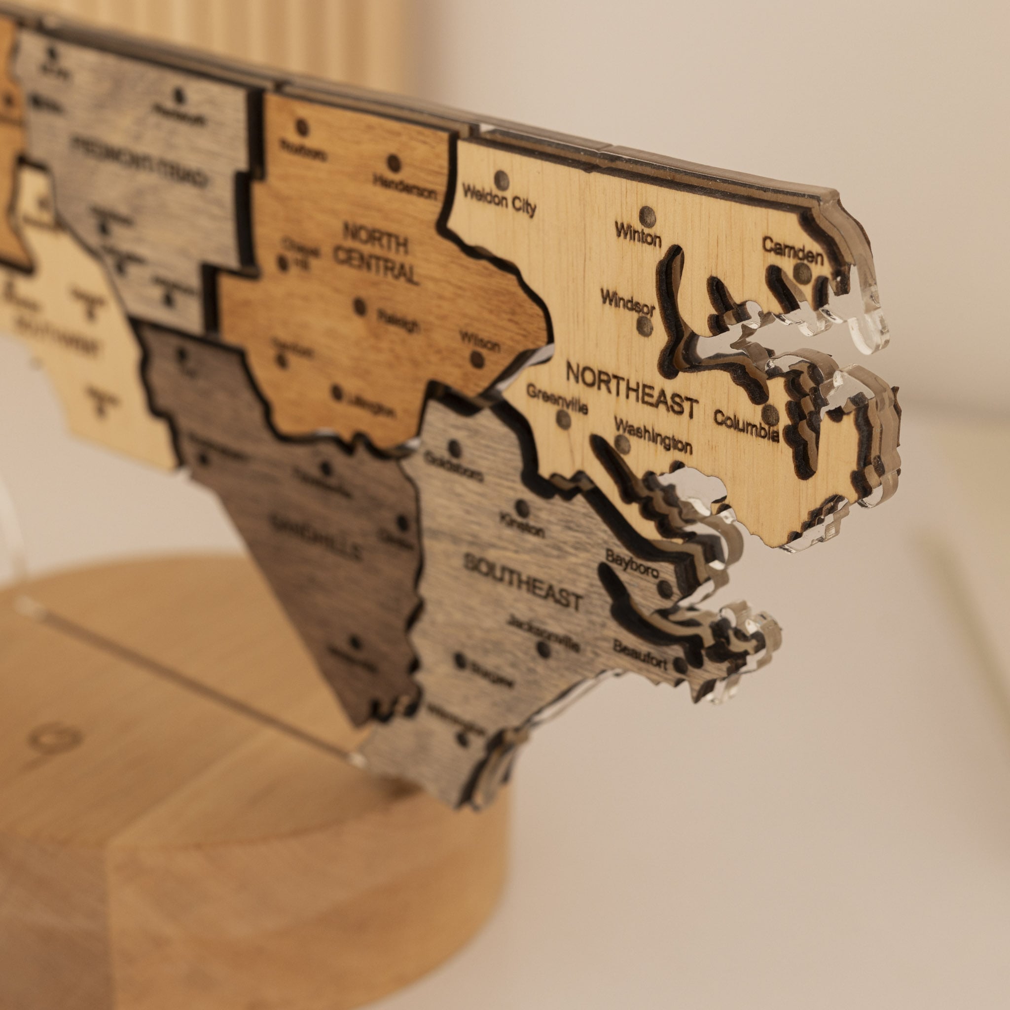 Luz de noche - Mapa de EE. UU.