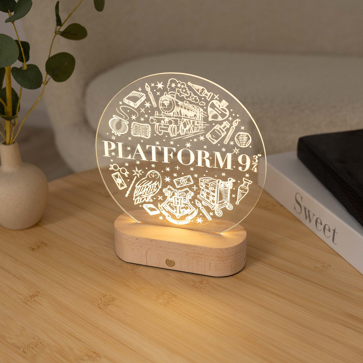 Acrylic Harry Potter Night Light - Platform 9 3/4 Journey by Enjoy The Wood