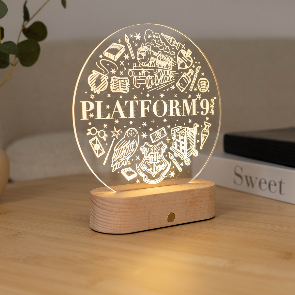 Acrylic Harry Potter Night Light - Platform 9 3/4 Journey by Enjoy The Wood