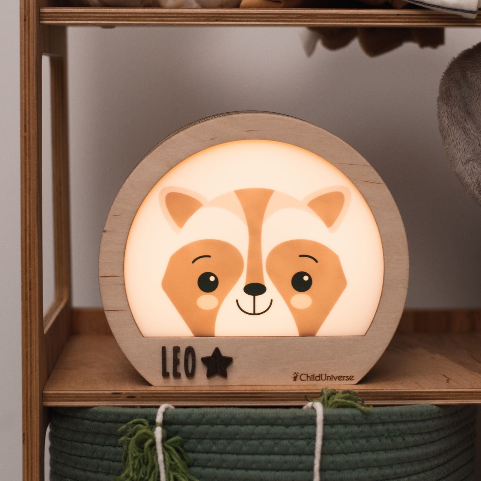 raccoon night light