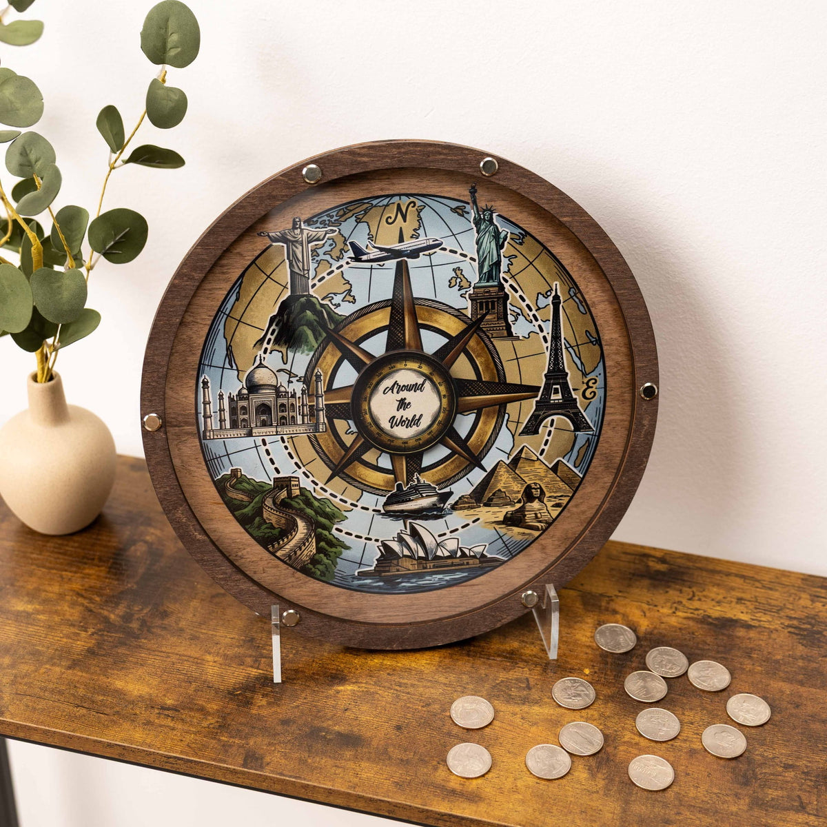 Coin Collection Display - Seven Wonders