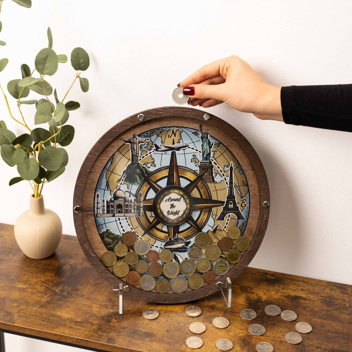 Coin Collection Display - Seven Wonders