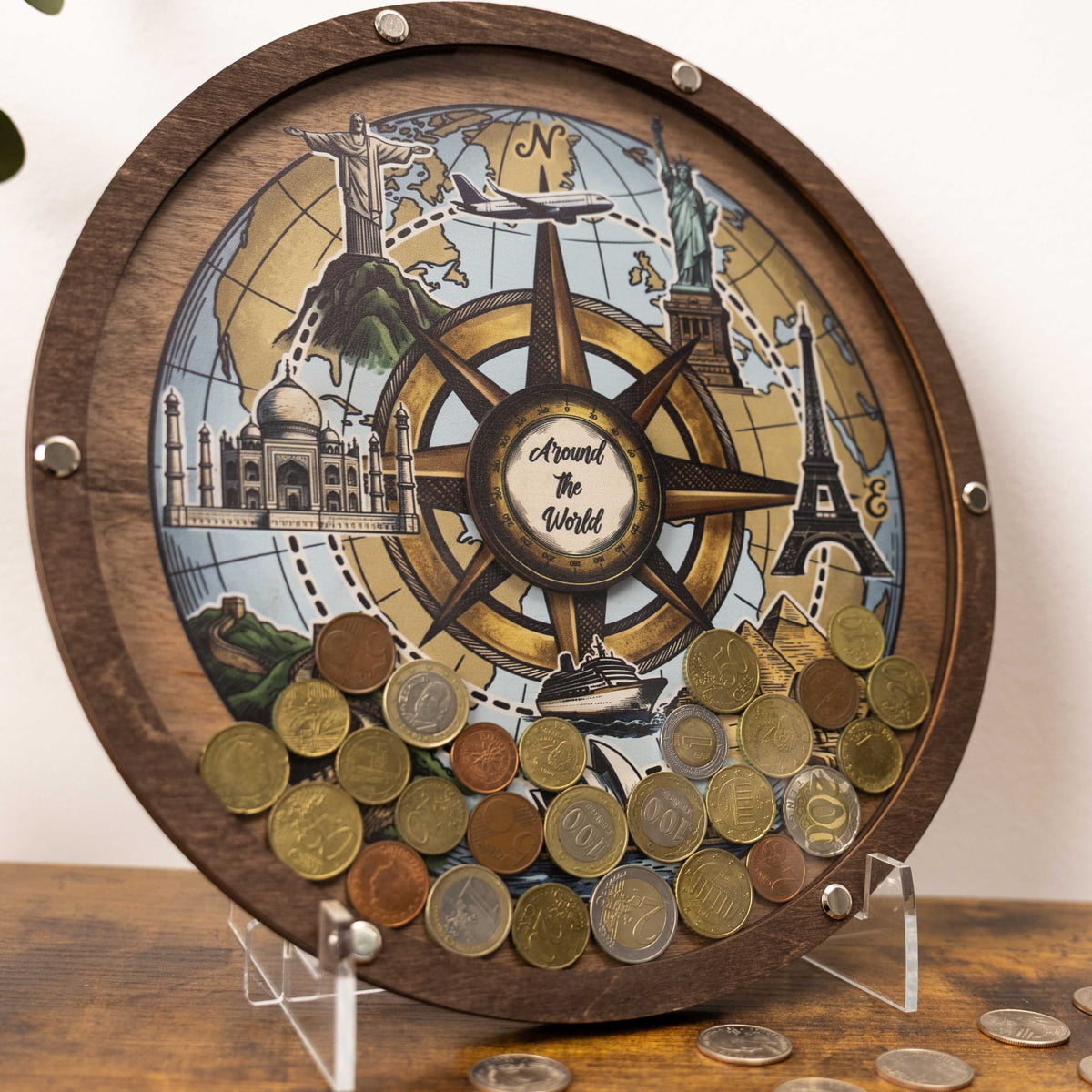 Coin Collection Display - Seven Wonders