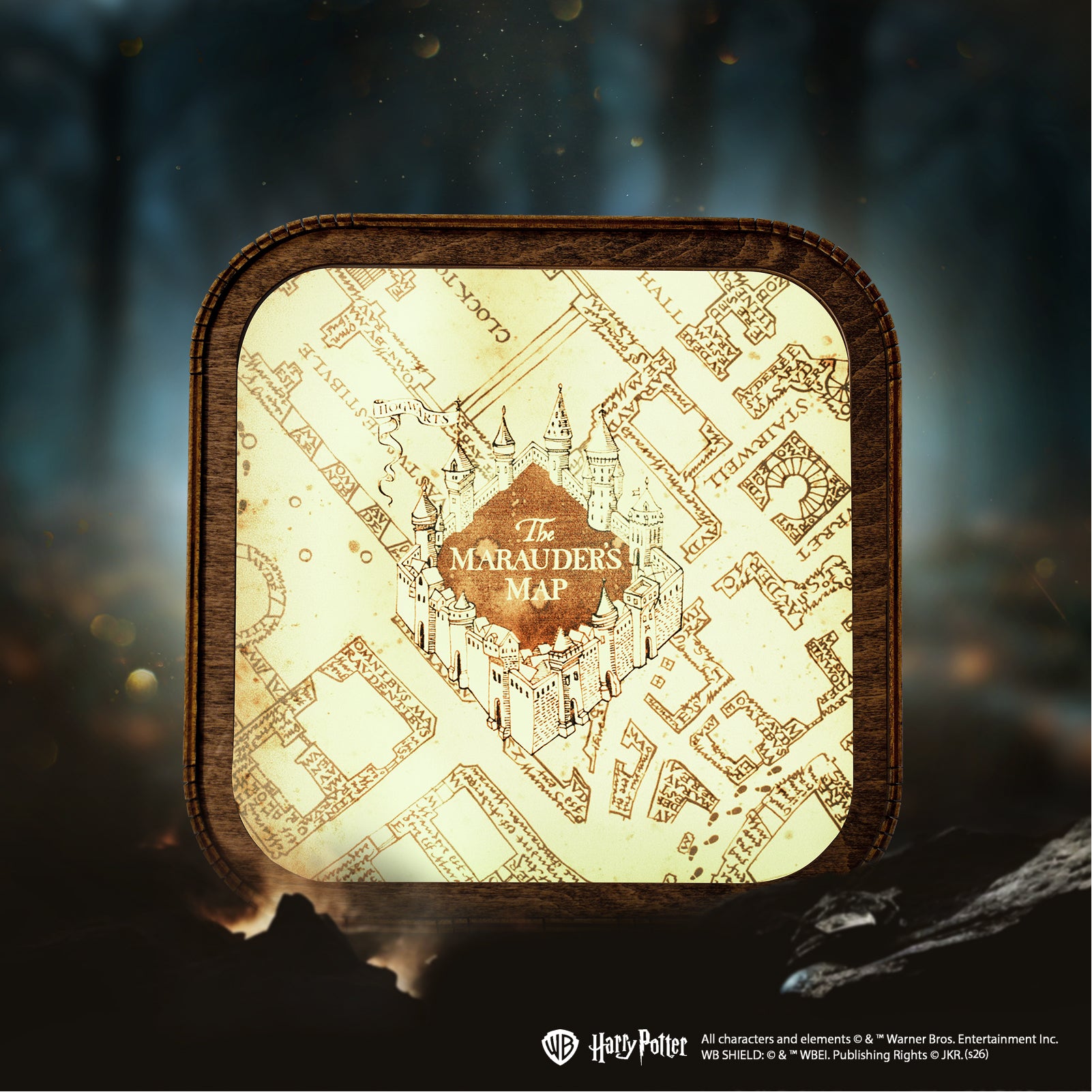 Wooden Acrylic Harry Potter Night Light - The Marauder’s Map by Enjoy The Wood