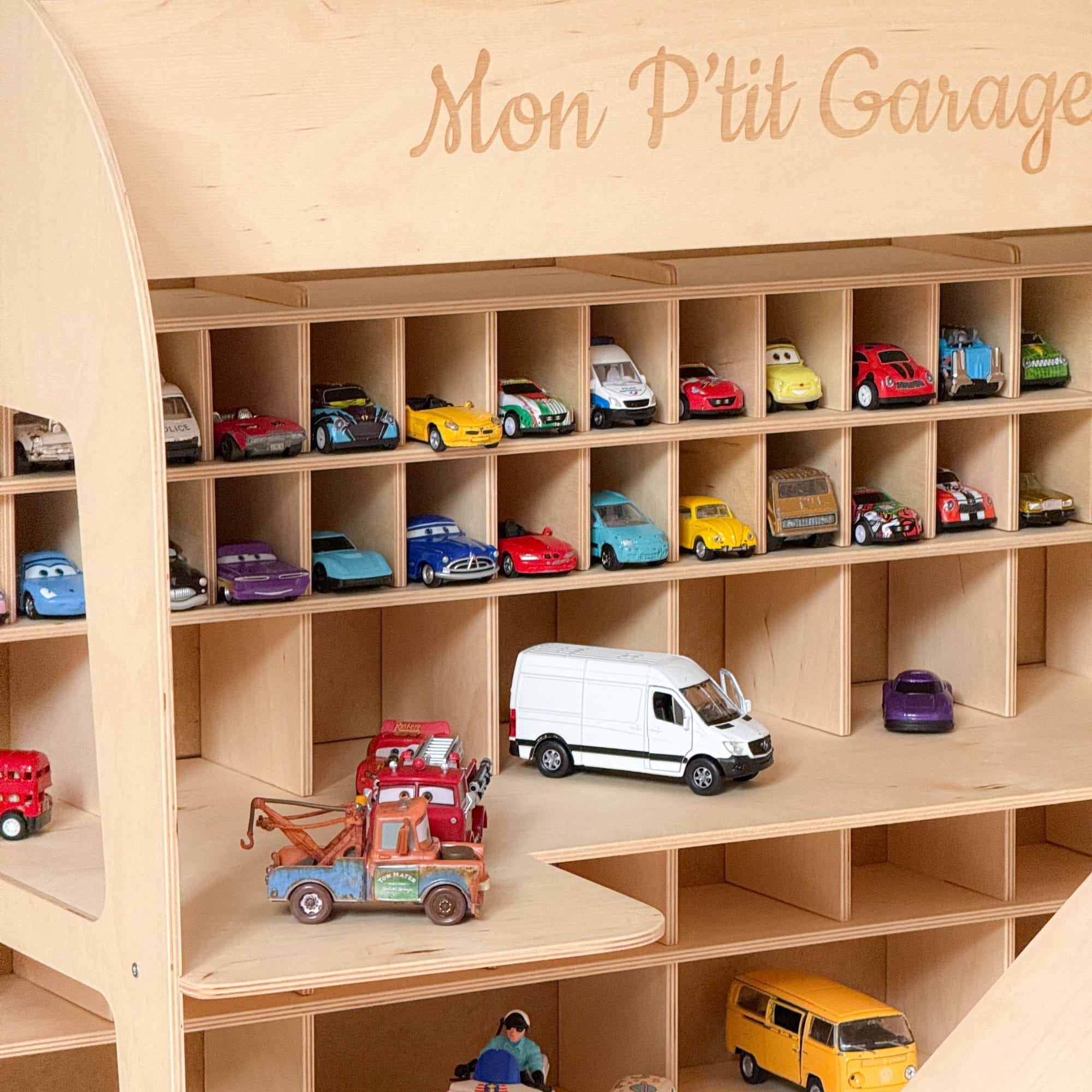 Premium Wooden Parking Station for Kids