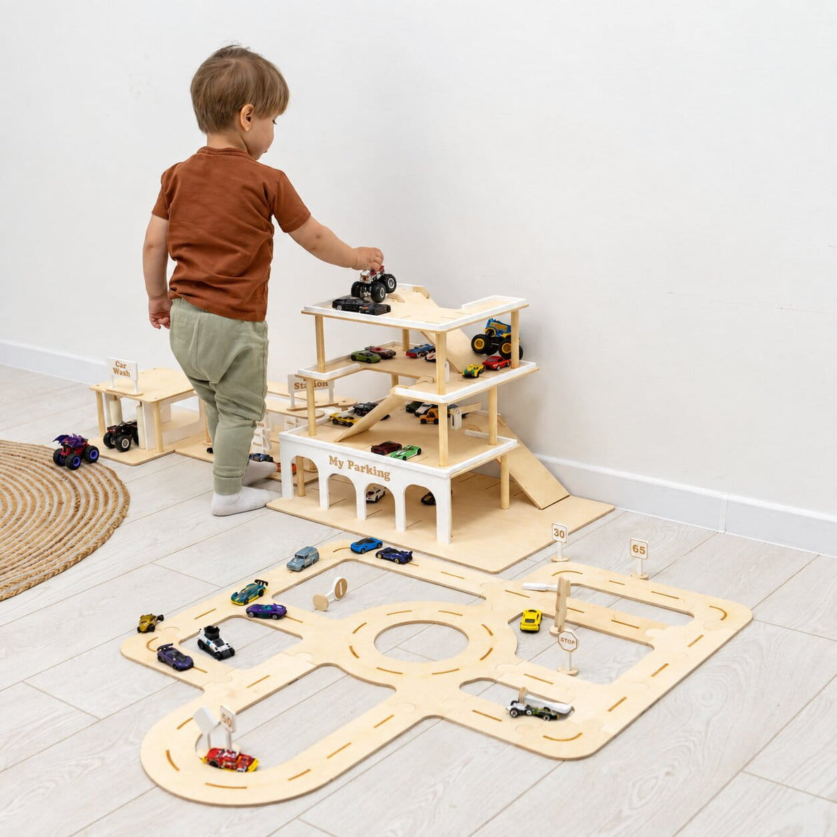 toy parking garage set
