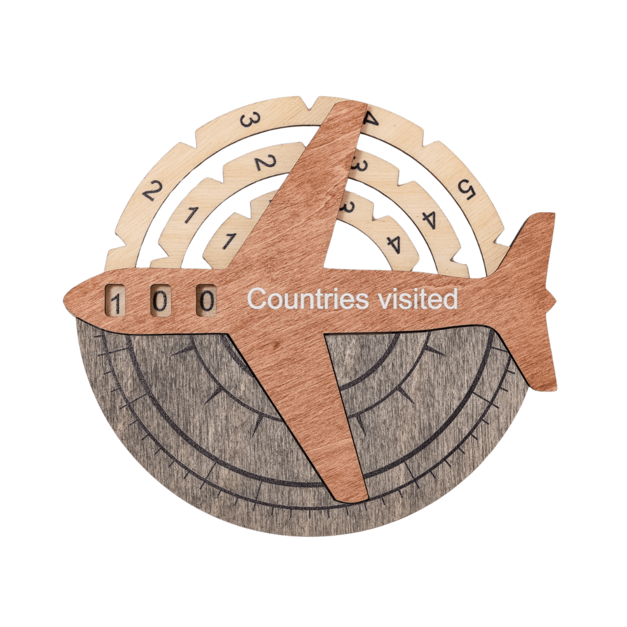 smokey finish wood map