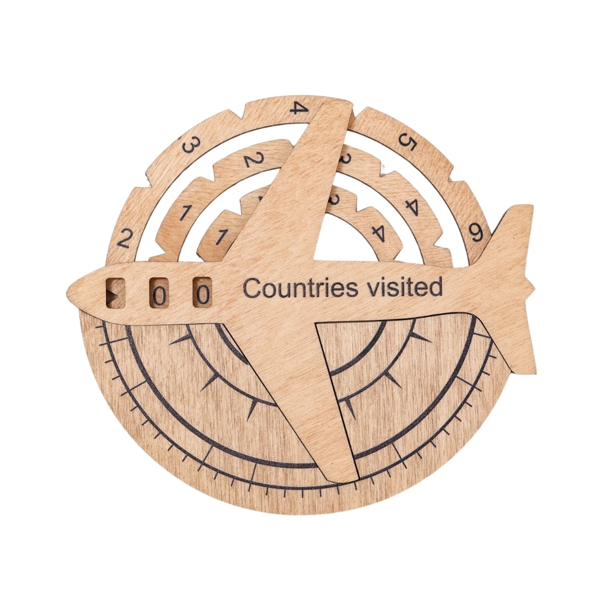 Travel Tracker 3D Wooden World Map