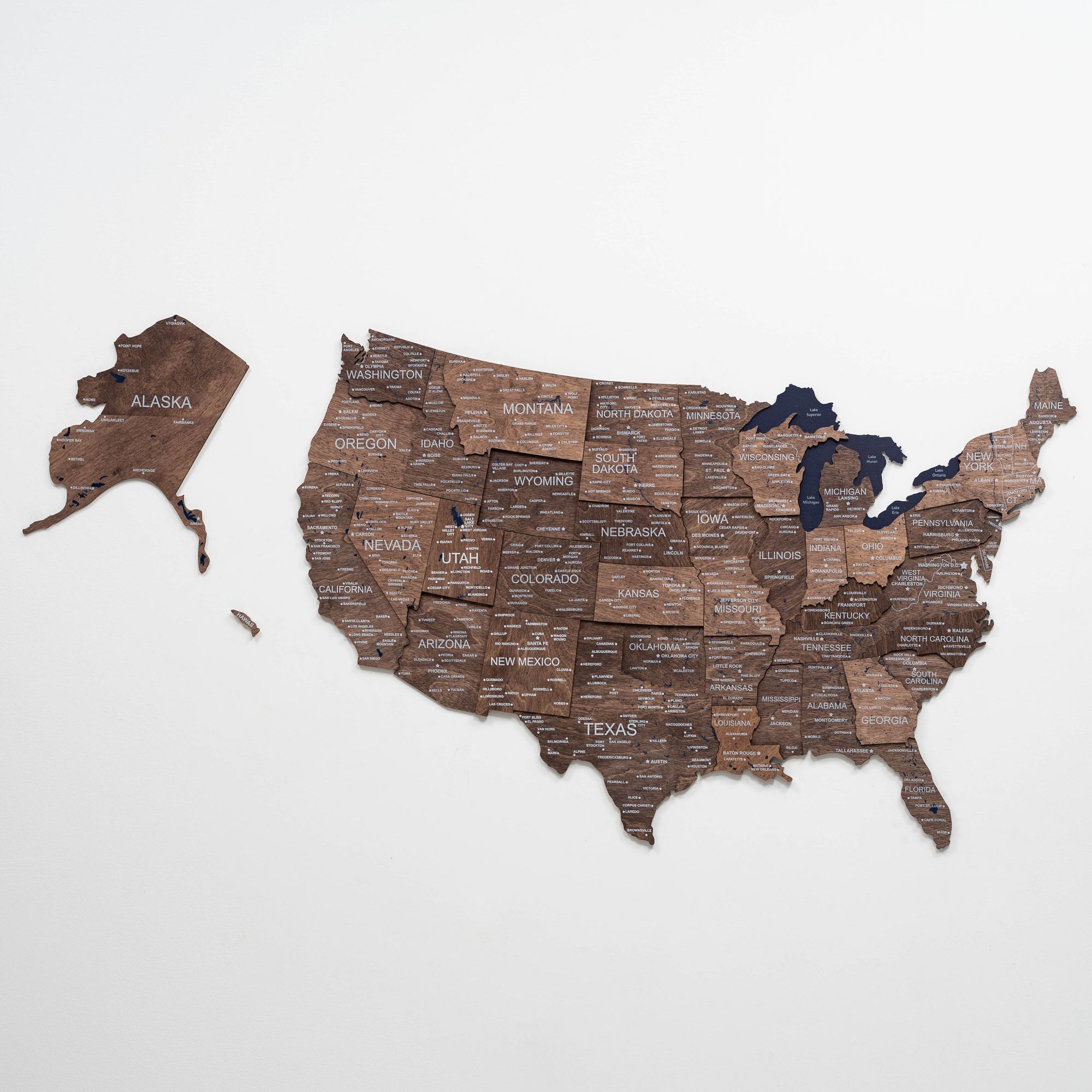 wood map of the united states