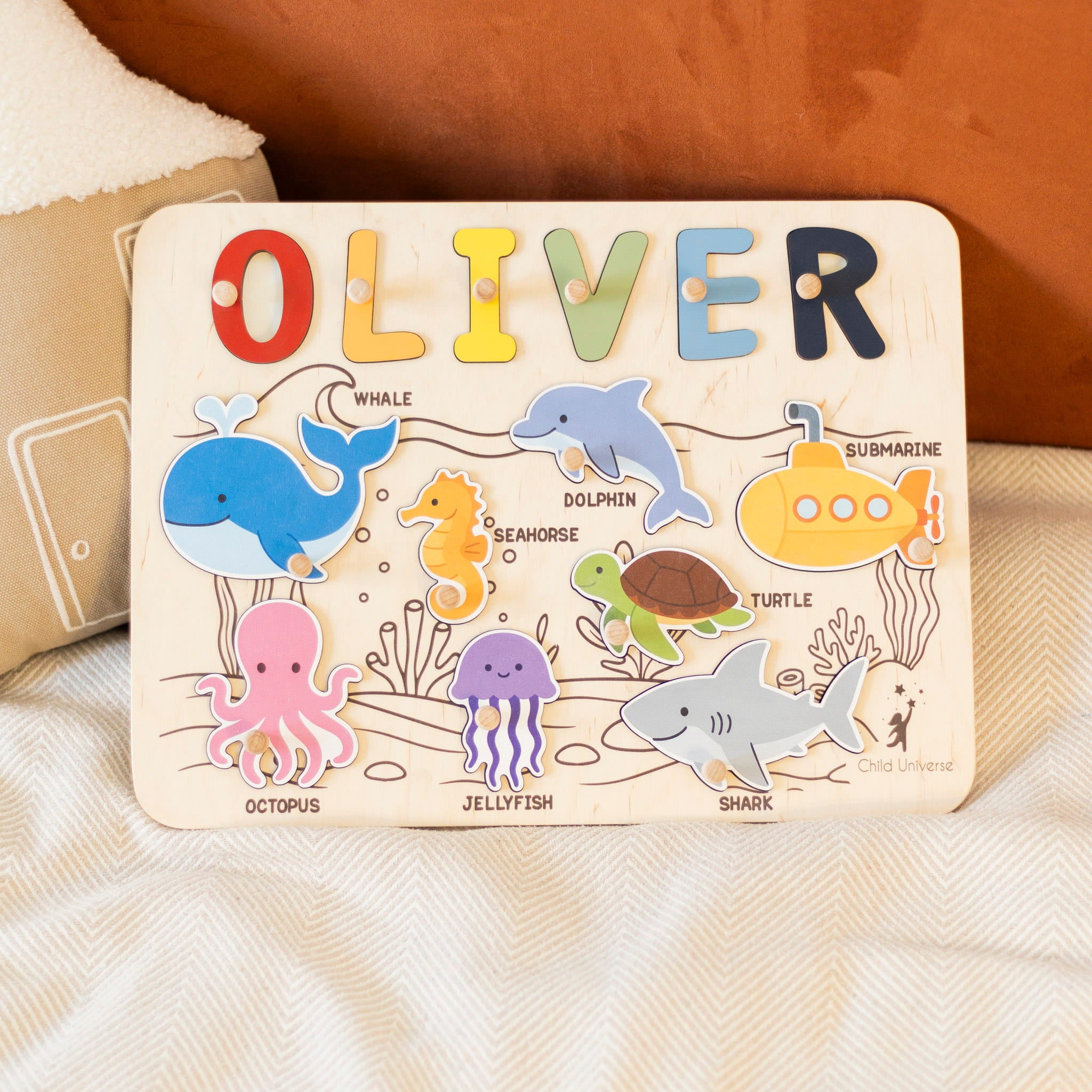 Underwater World Name Board by Enjoy The Wood