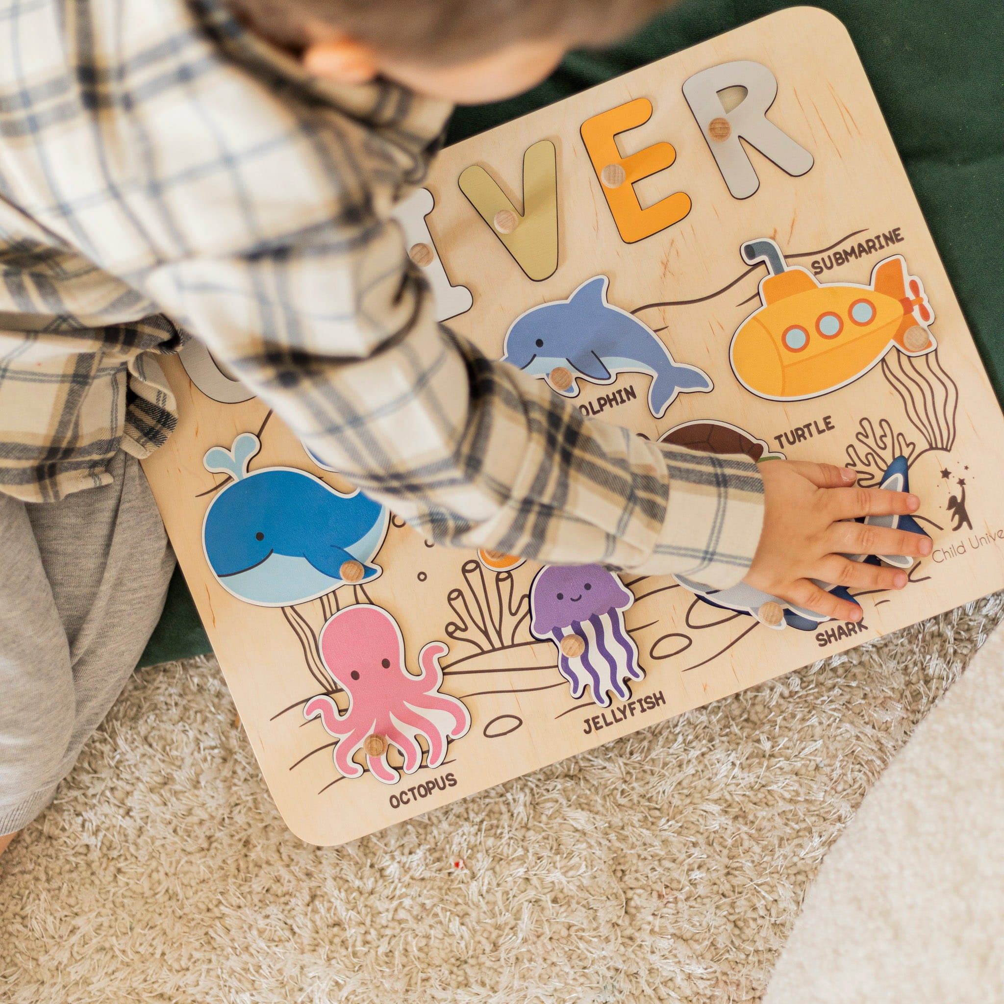 Underwater World Name Board by Enjoy The Wood