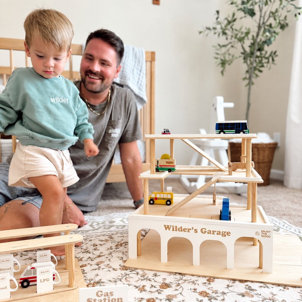 Garage de stationnement pour jouets avec ascenseur