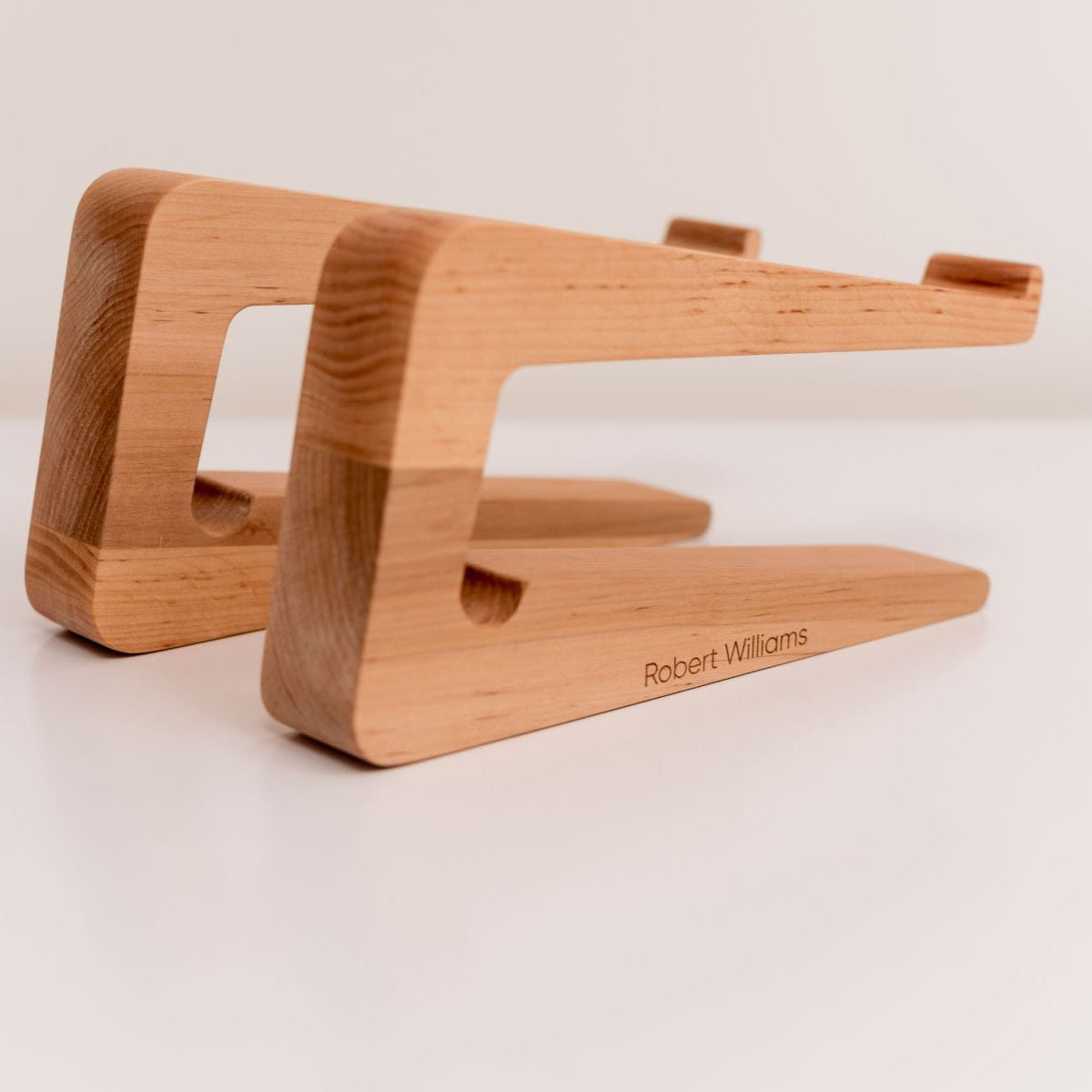 laptop stand wooden