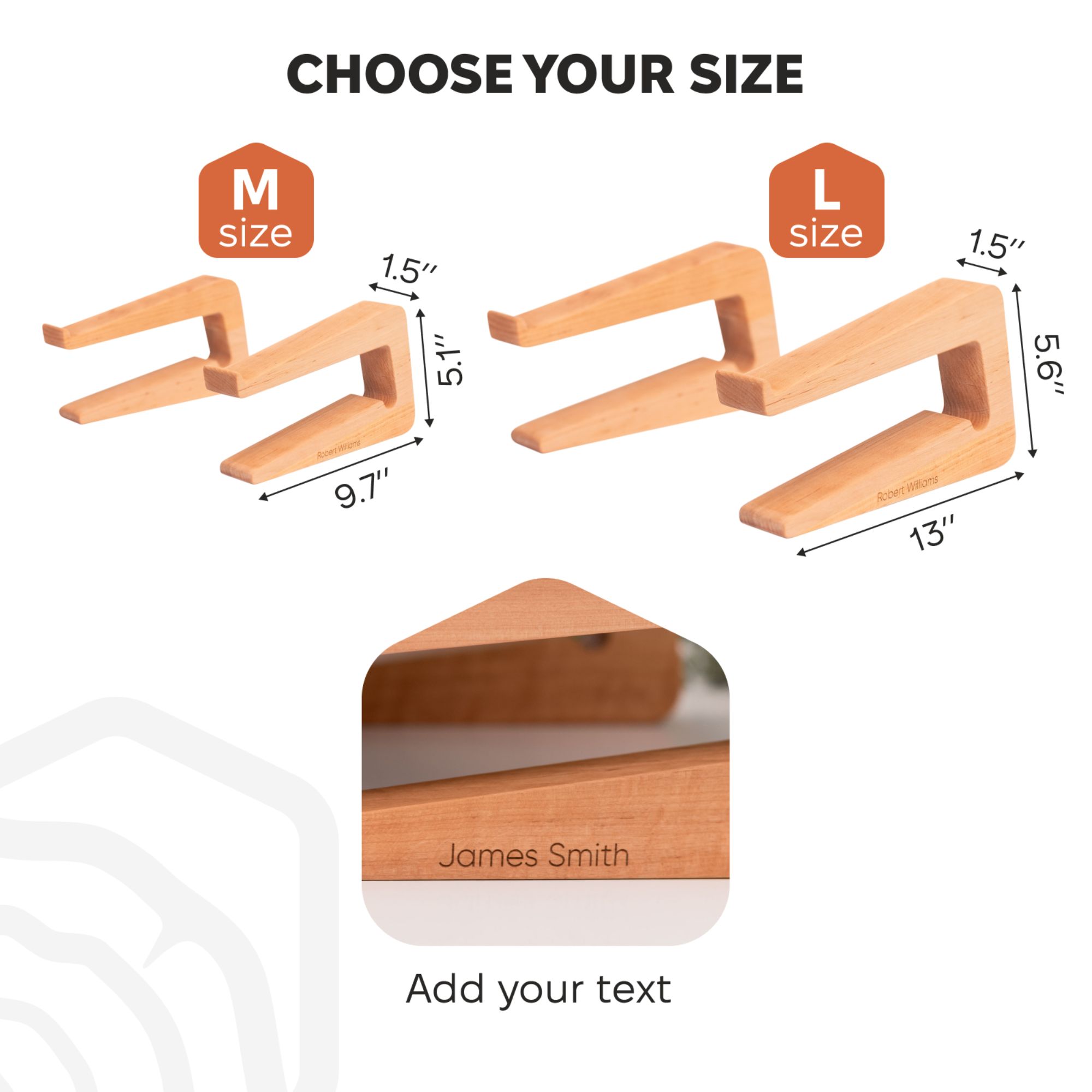 laptop stand wooden
