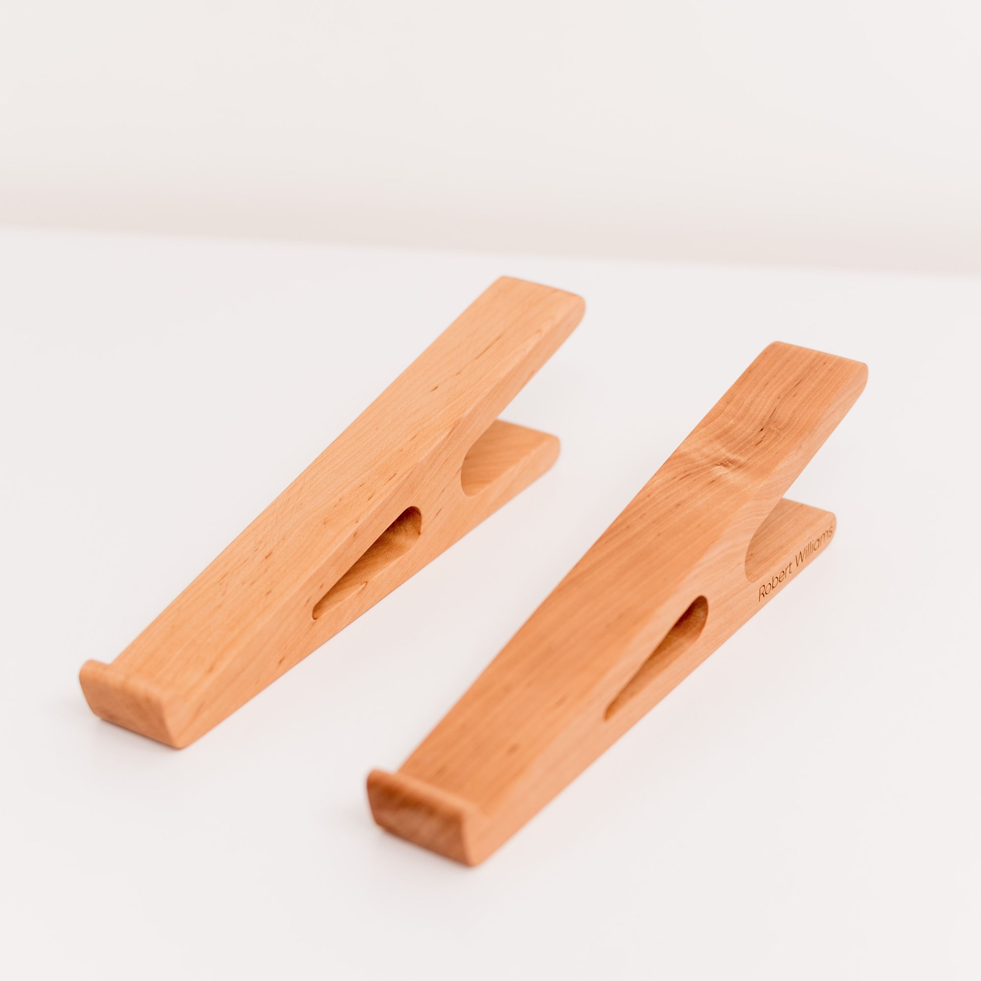 wooden laptop stand