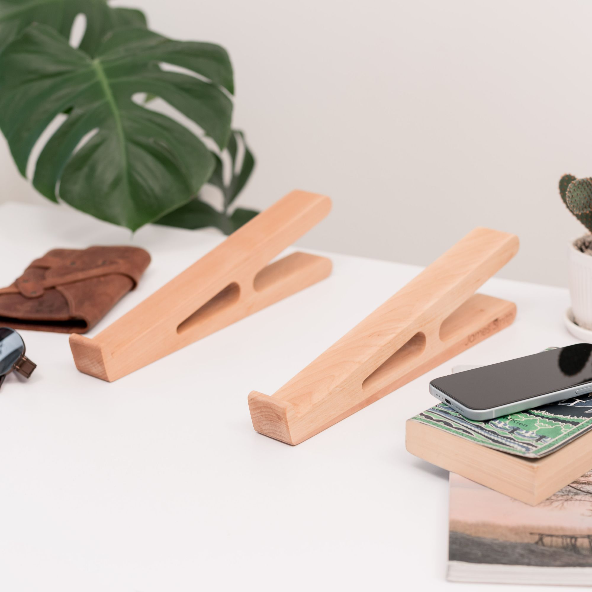wooden laptop stand for desk