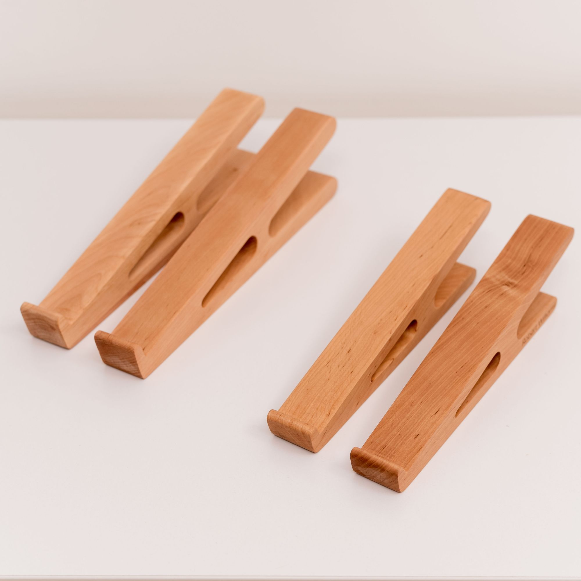 wooden laptop stand