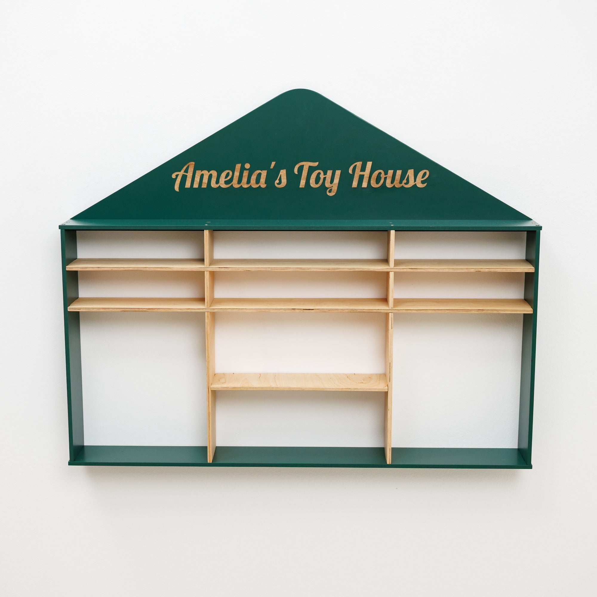 Wooden Toy Organizer - House