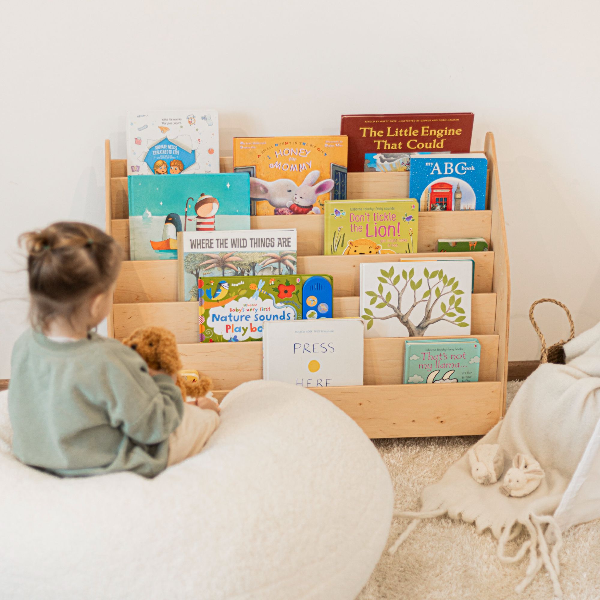 bookshelf wooden for kids