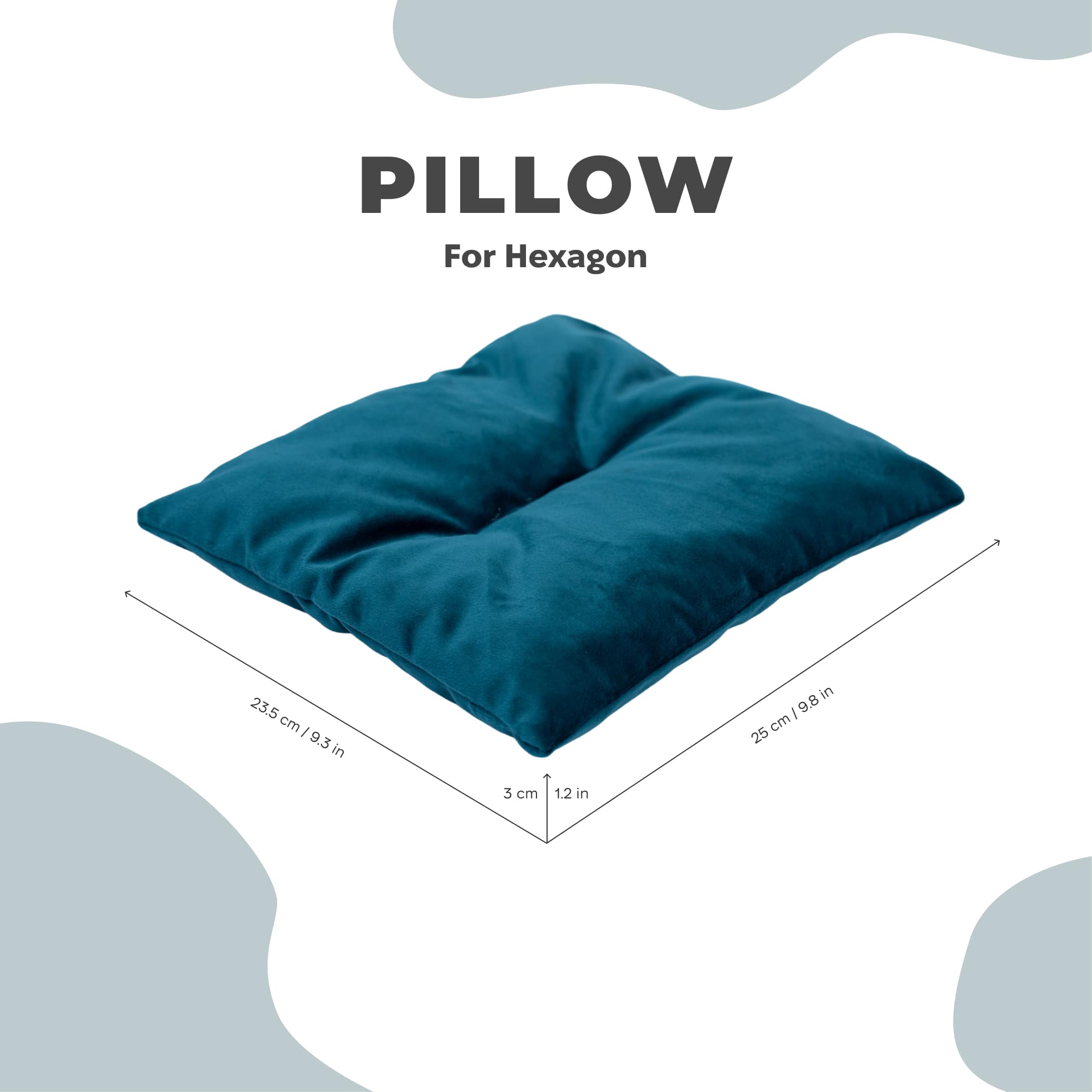 cat pillow for hexagons