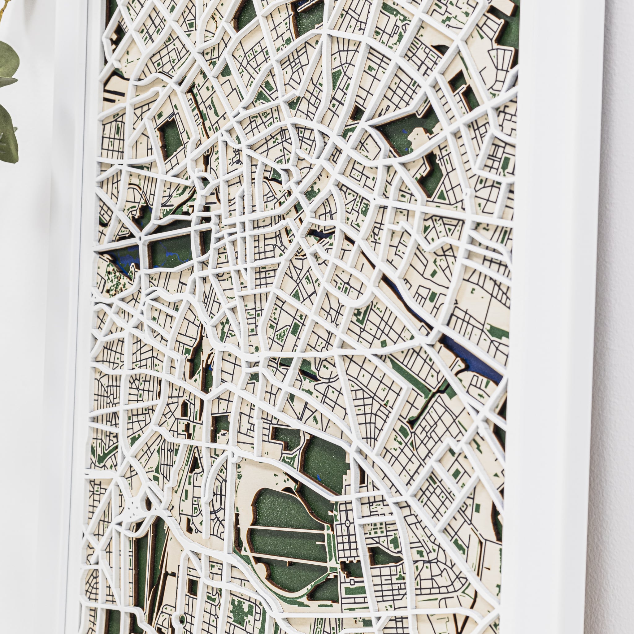City map design on a white background