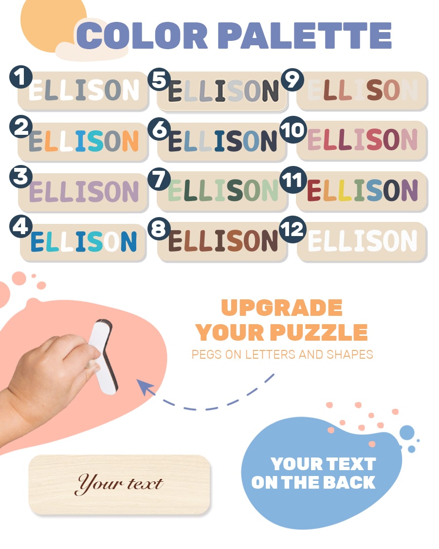 Wooden puzzle customization guide