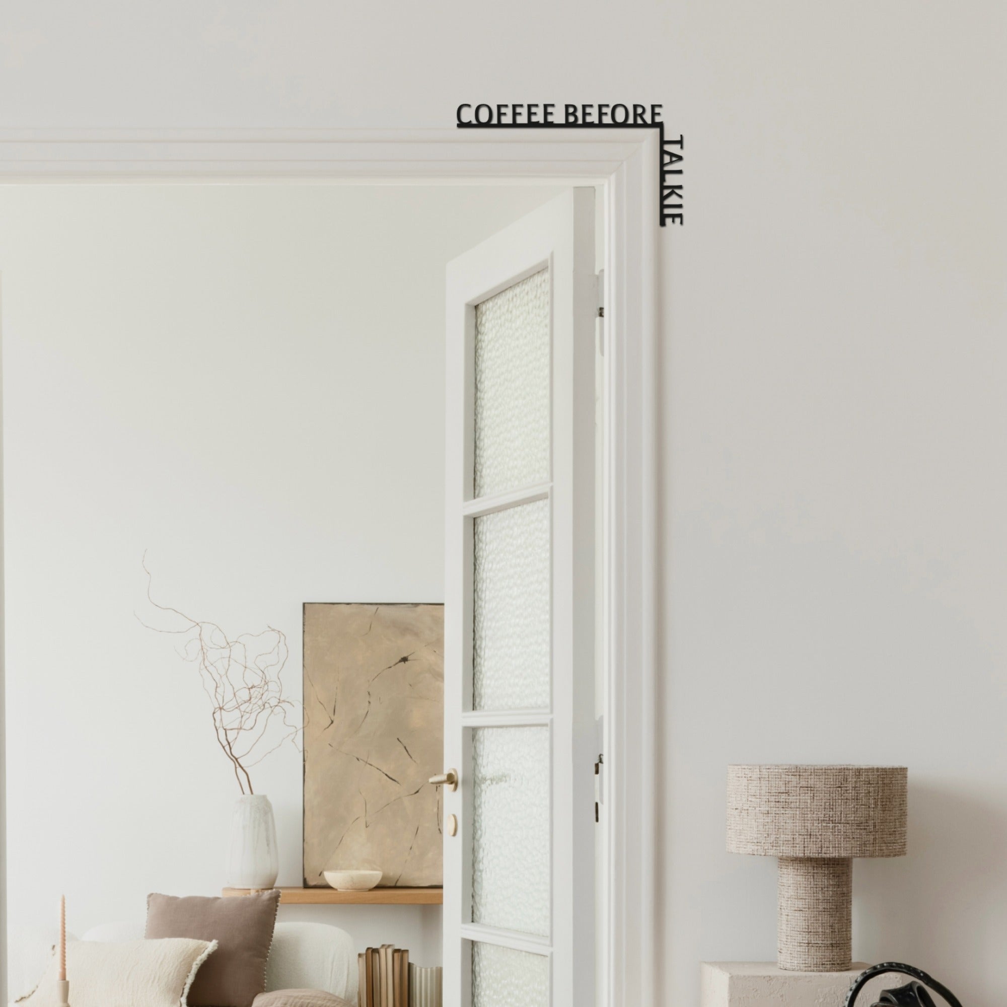 Wooden Corner Quote β Coffee Before Talkie