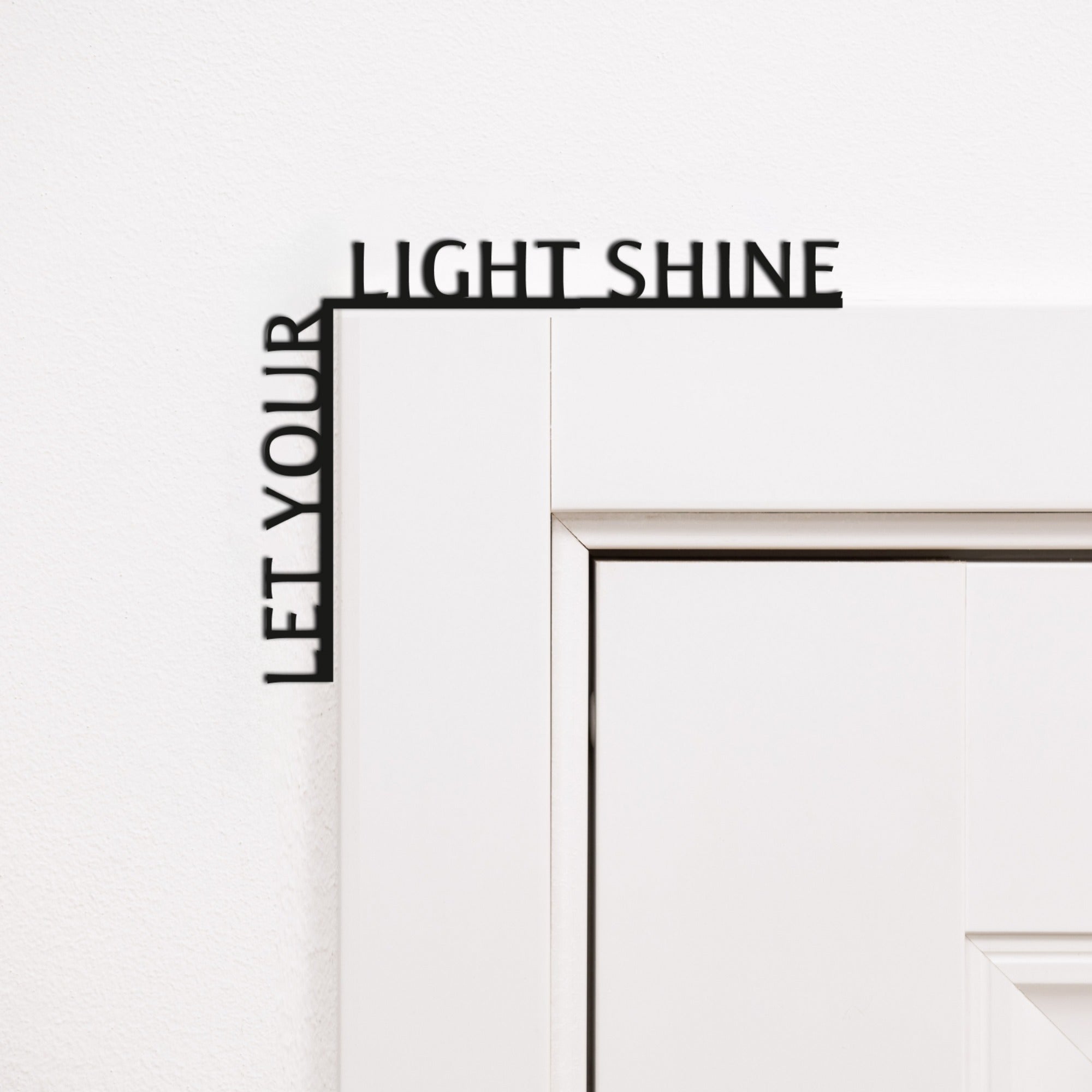 Wooden Corner Quote – Let Your Light Shine