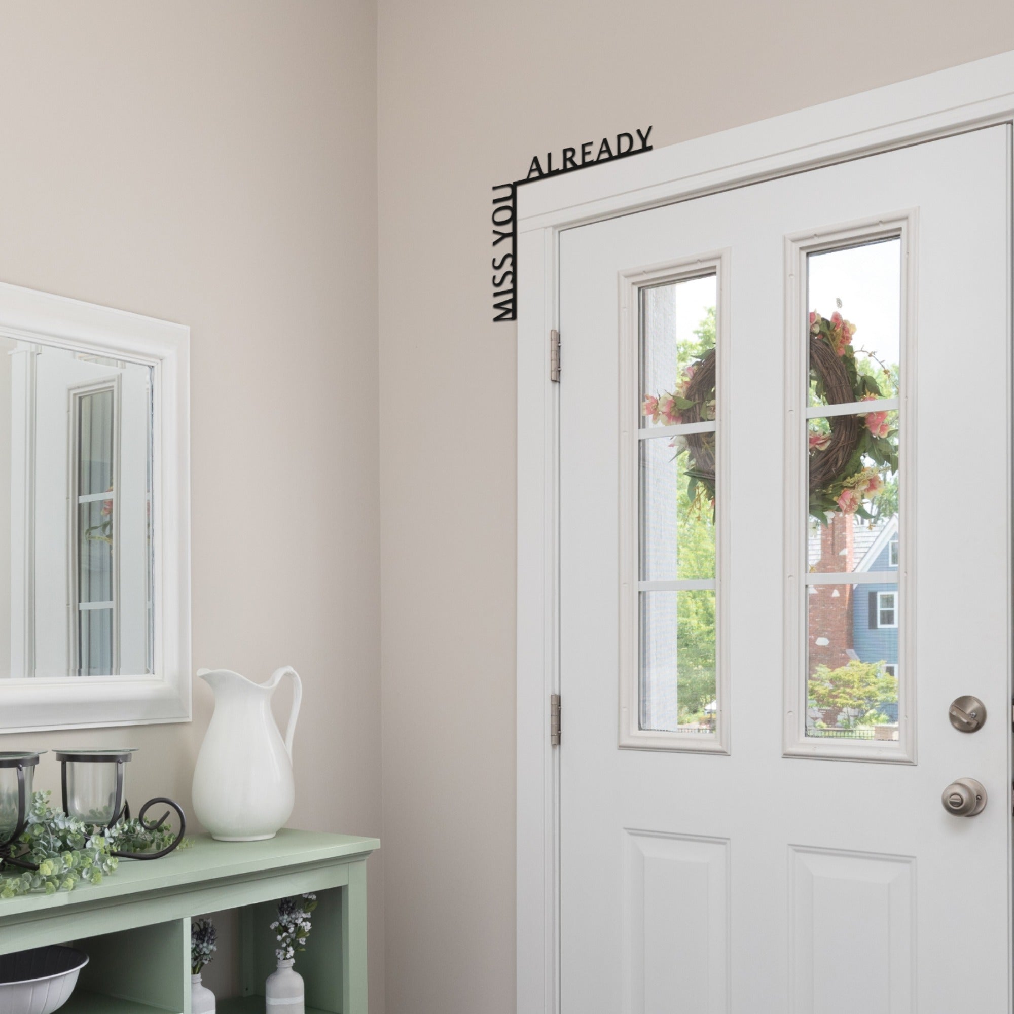 Wooden Corner Quote – Miss You Already