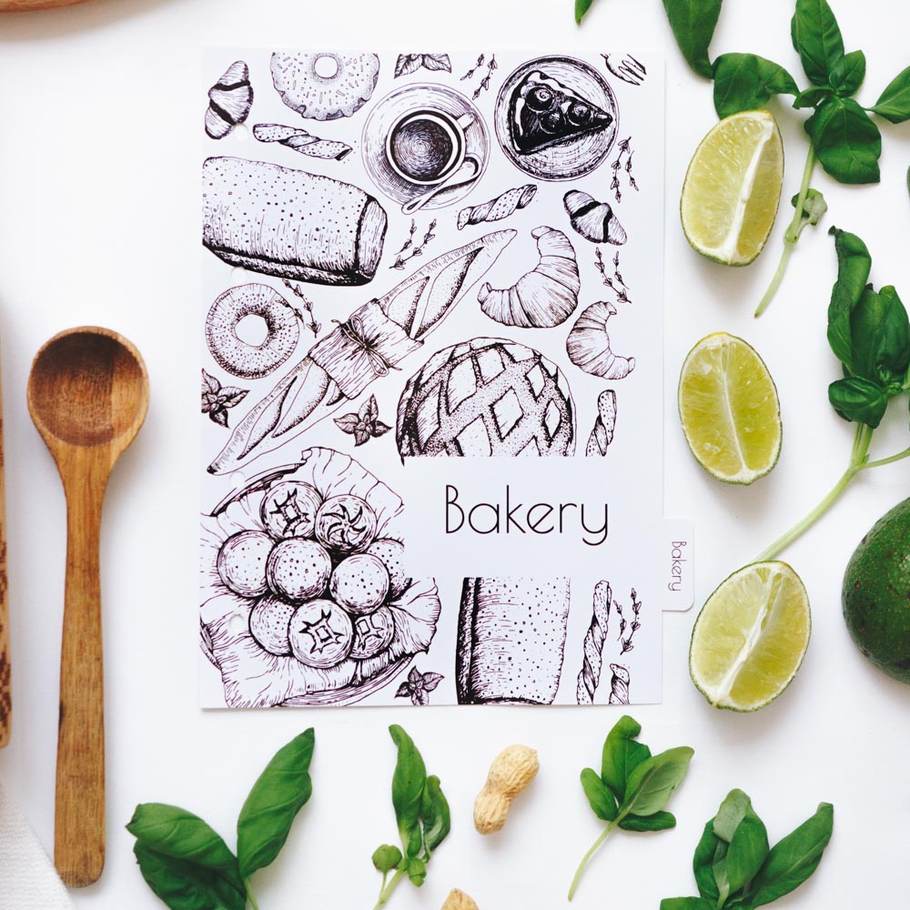 cooking recipe dividers