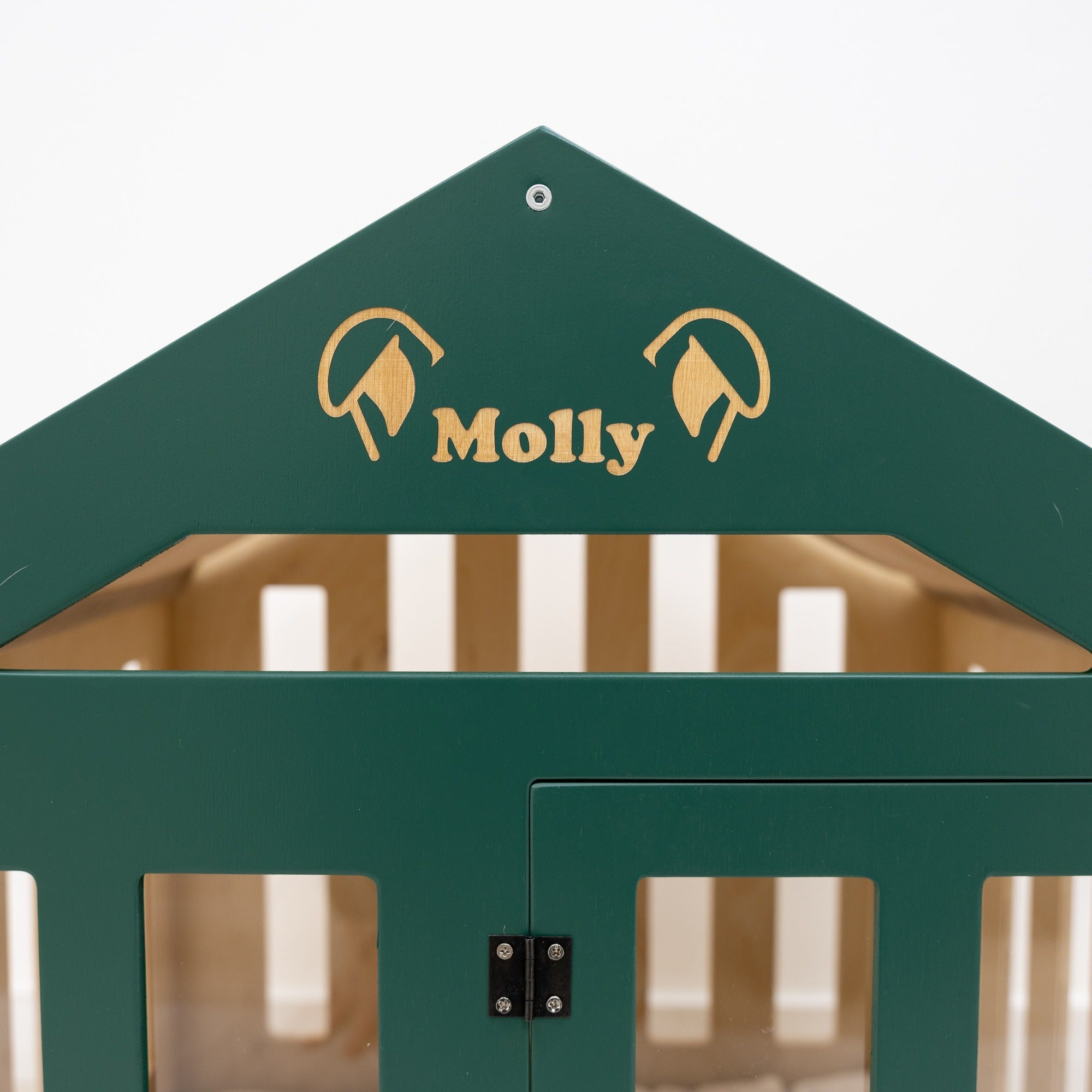 Dog House with a Fabric Roof - Green by Enjoy The Wood