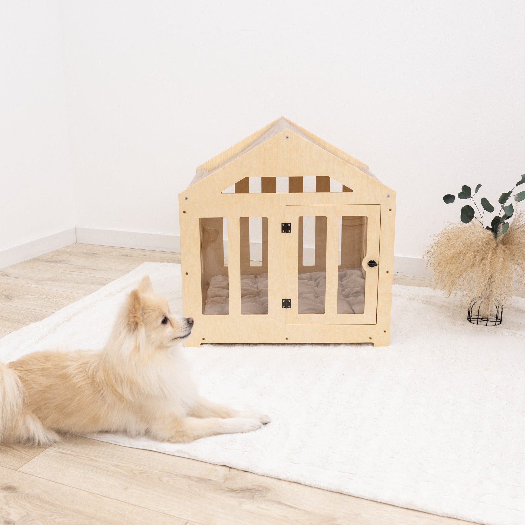 Dog House with a Fabric Roof - Light by Enjoy The Wood
