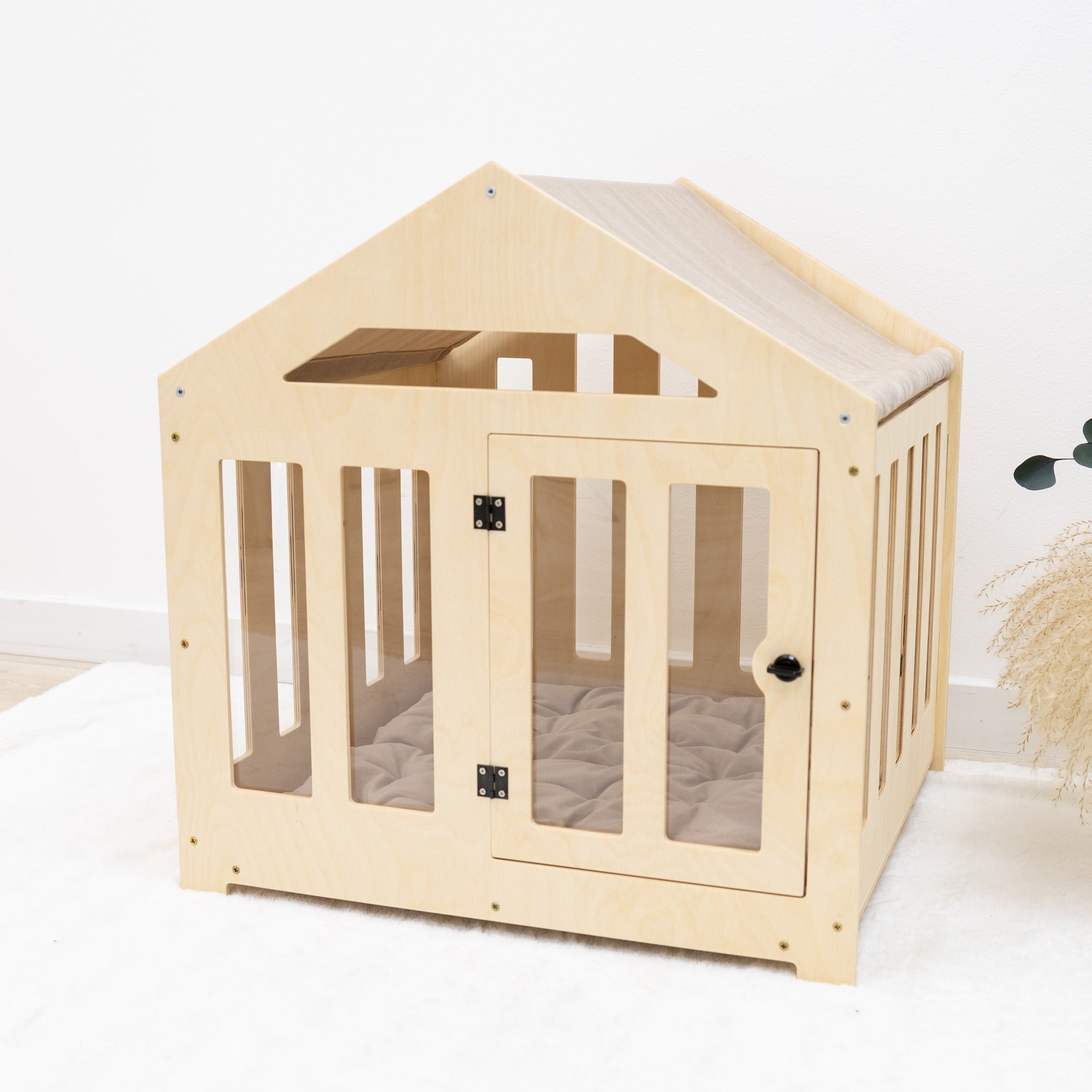 Dog House with a Fabric Roof - Light by Enjoy The Wood