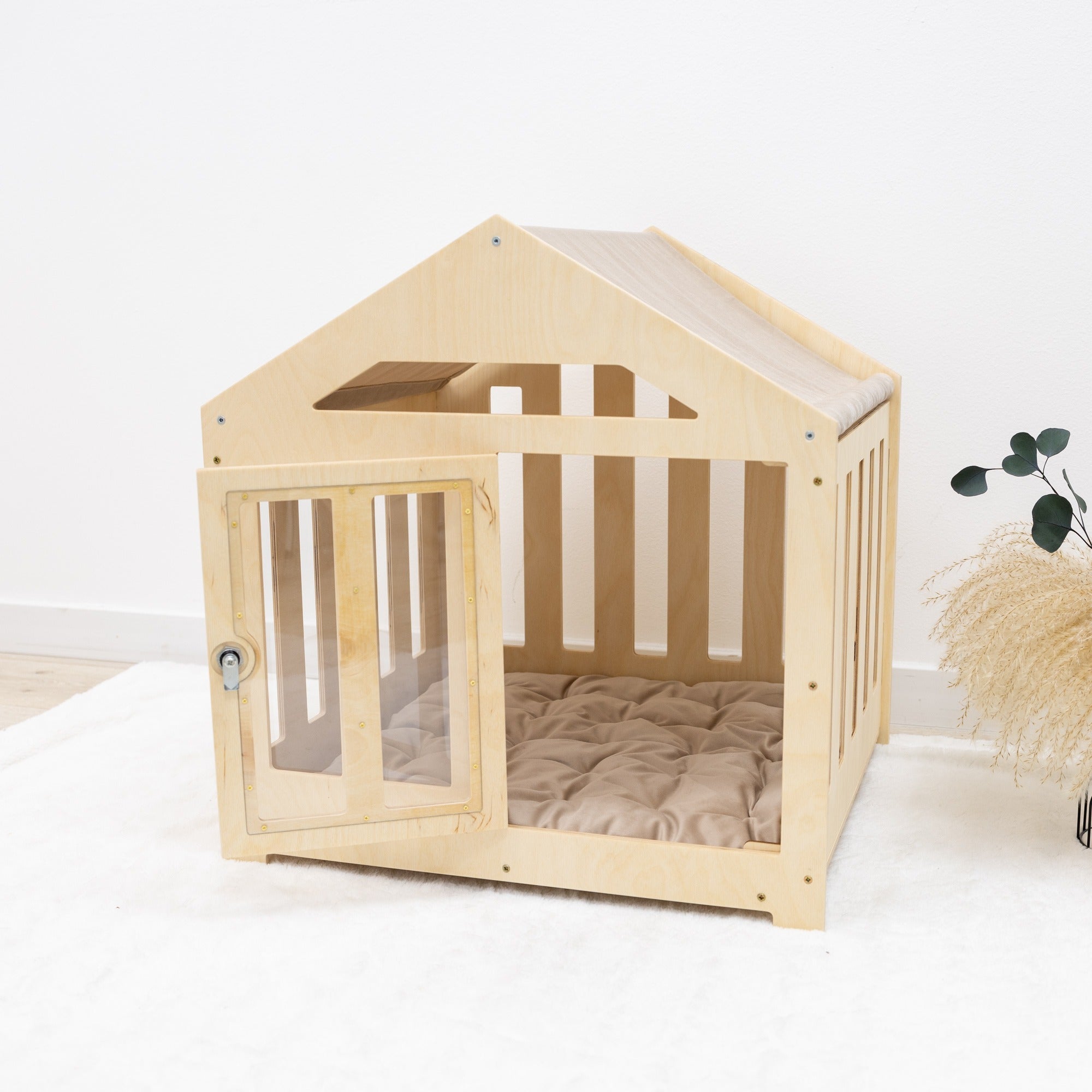 Dog House with a Fabric Roof - Light by Enjoy The Wood