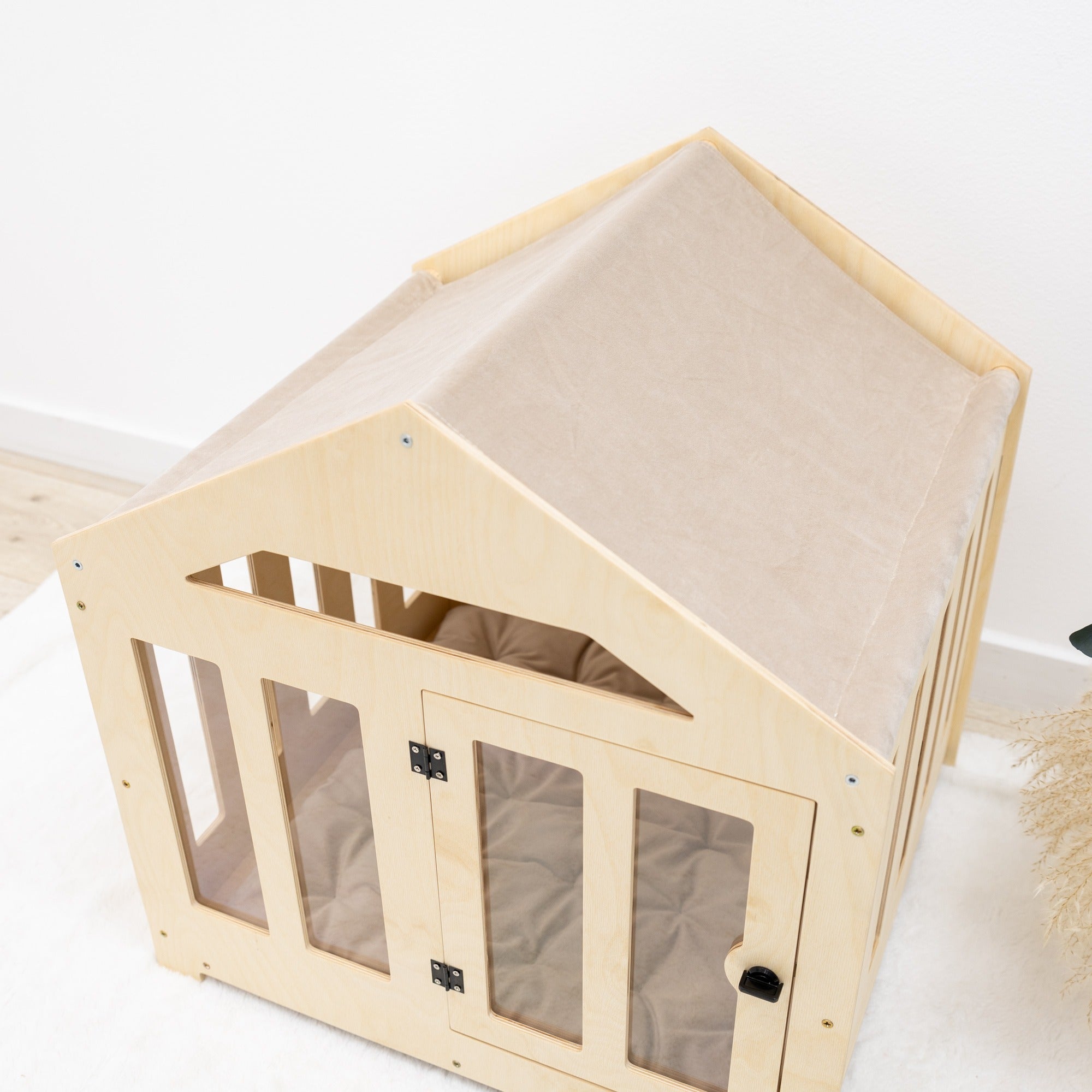 Dog House with a Fabric Roof - Light by Enjoy The Wood