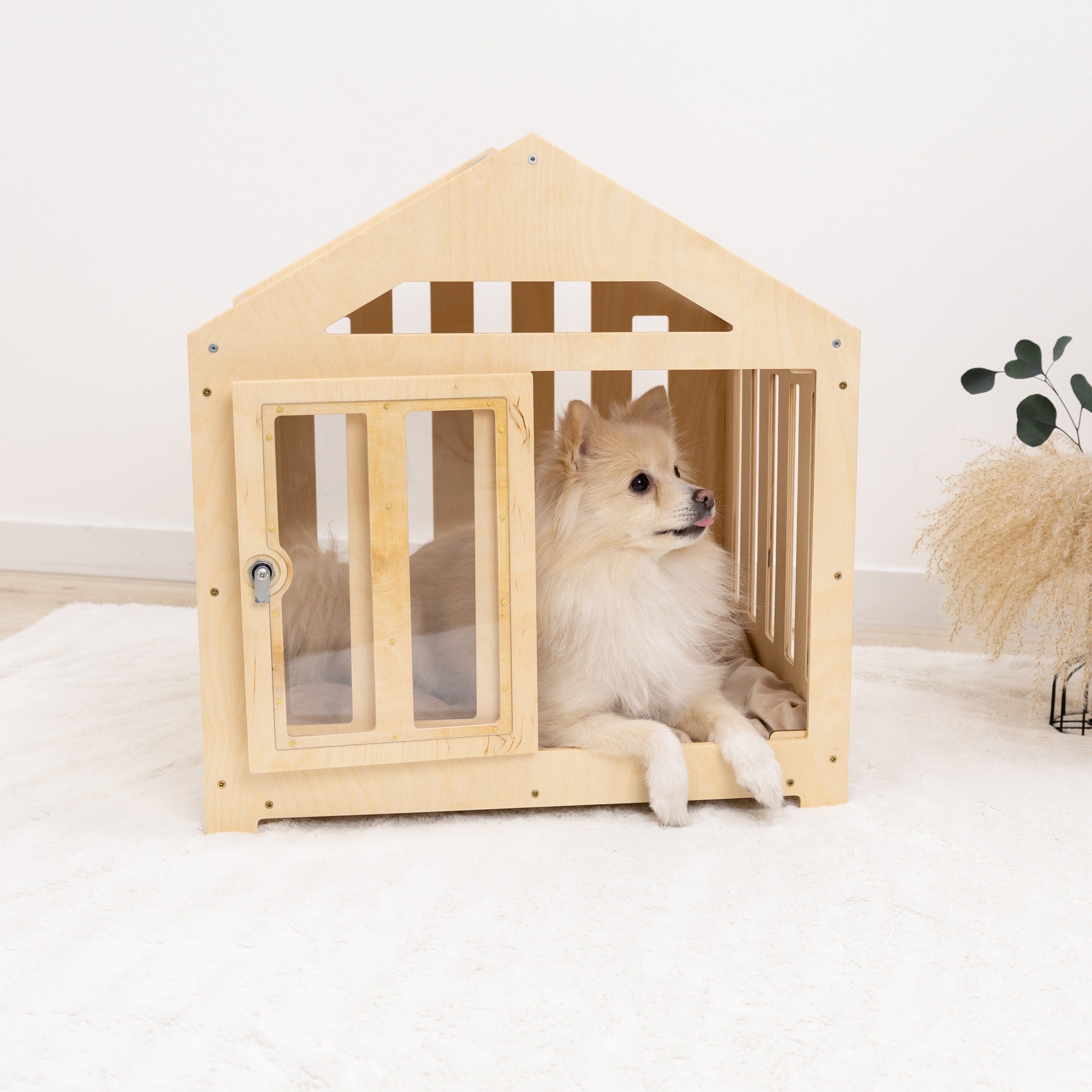 Dog House with a Fabric Roof - Light by Enjoy The Wood