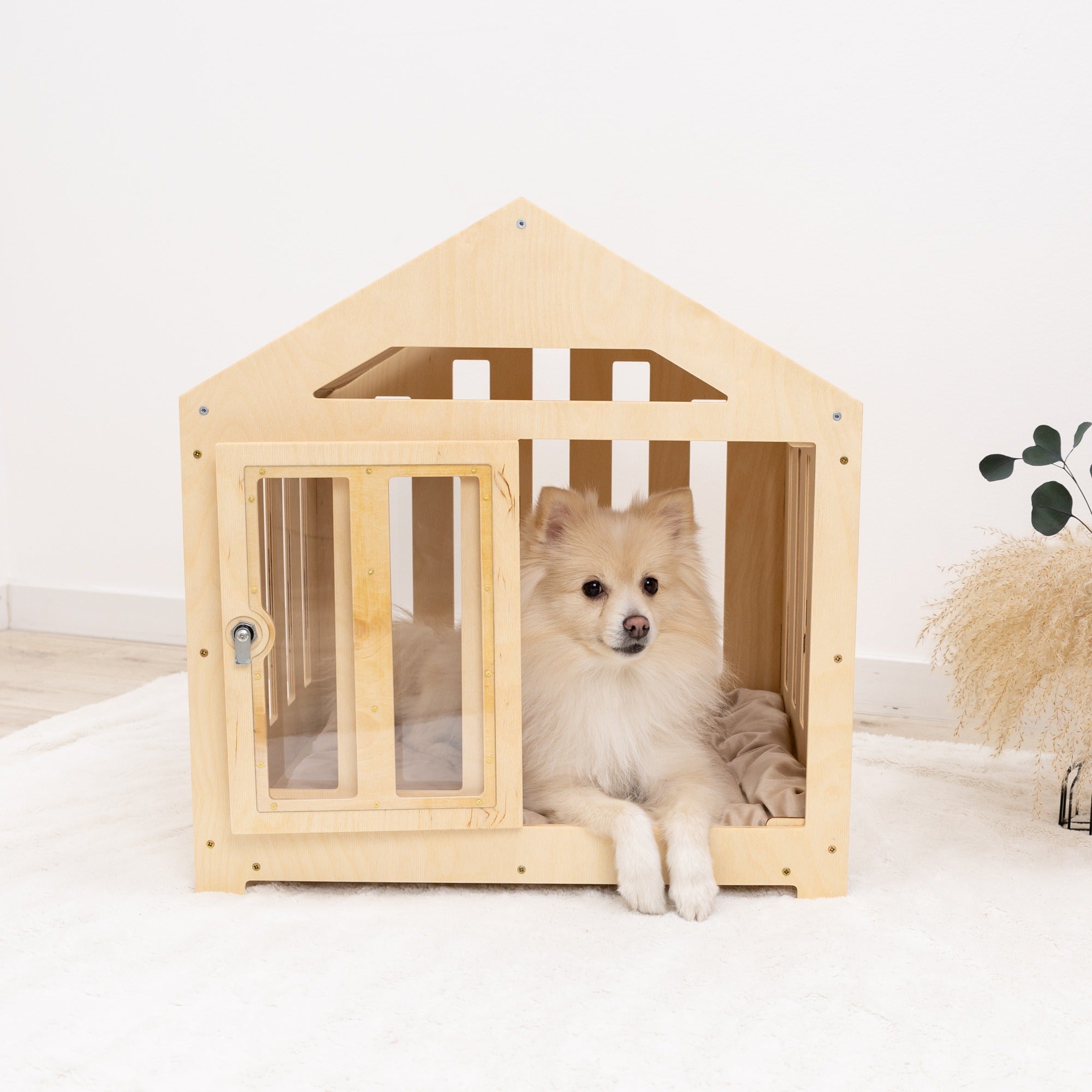 Dog House with a Fabric Roof - Light by Enjoy The Wood