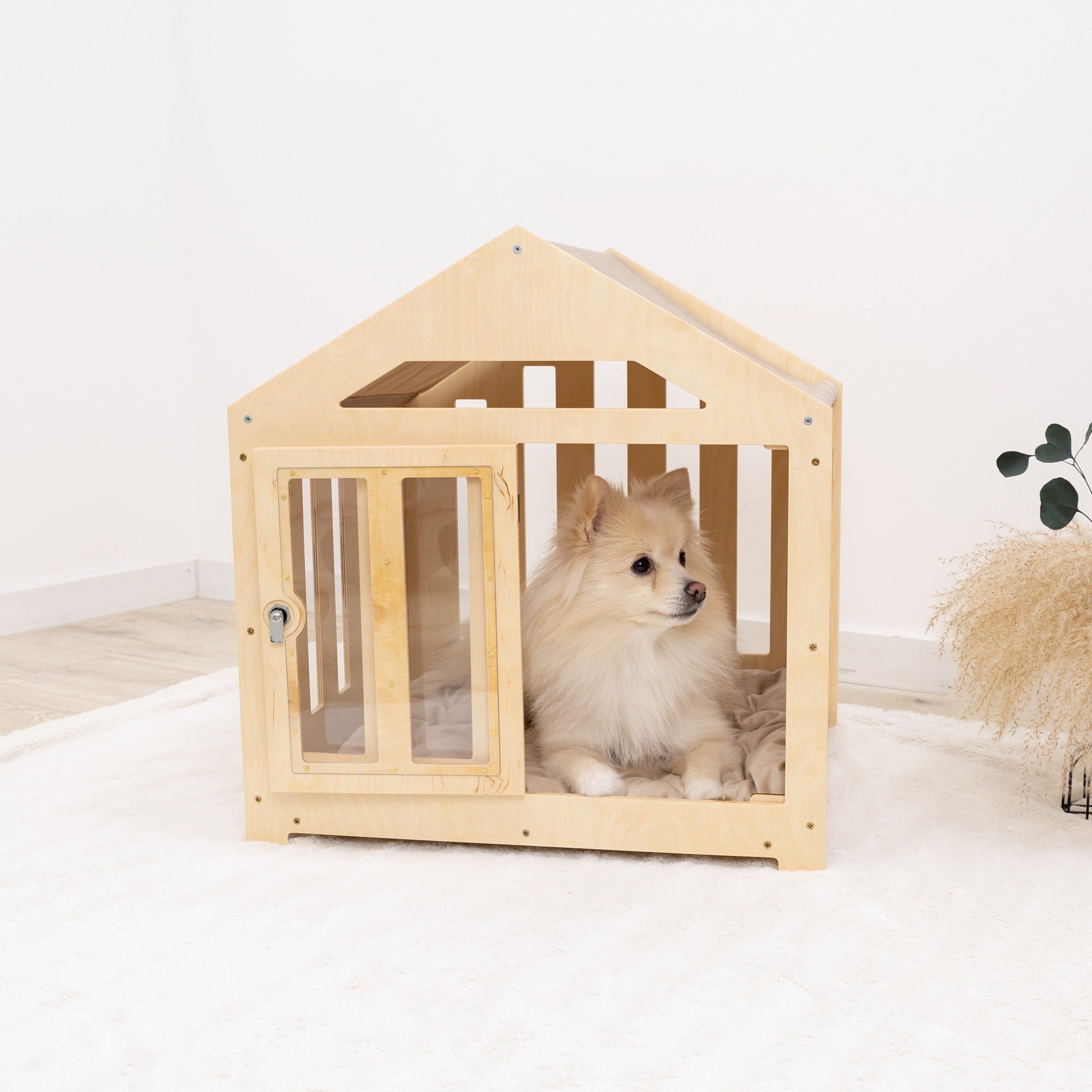 Dog House with a Fabric Roof - Light by Enjoy The Wood