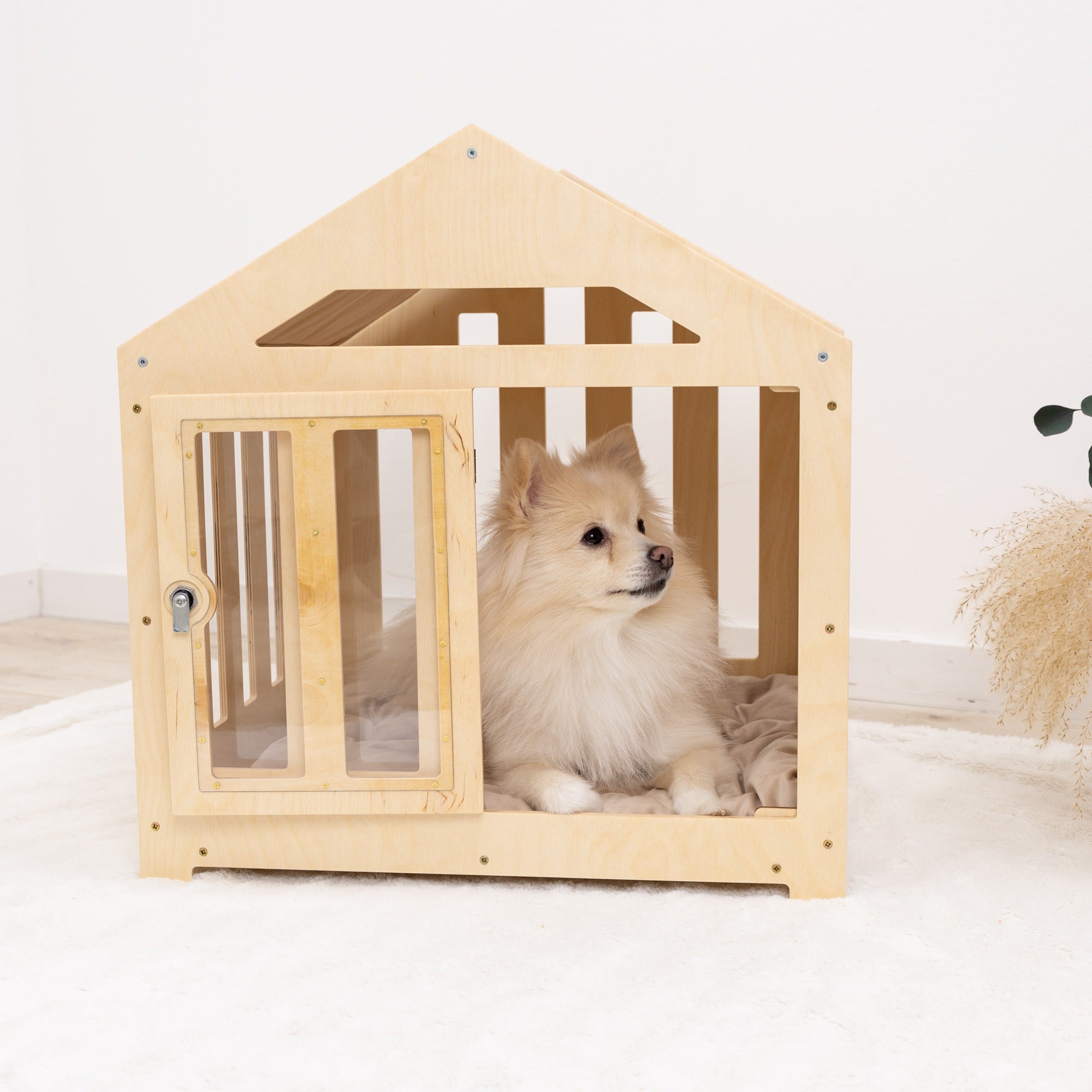 Dog House with a Fabric Roof - Light by Enjoy The Wood