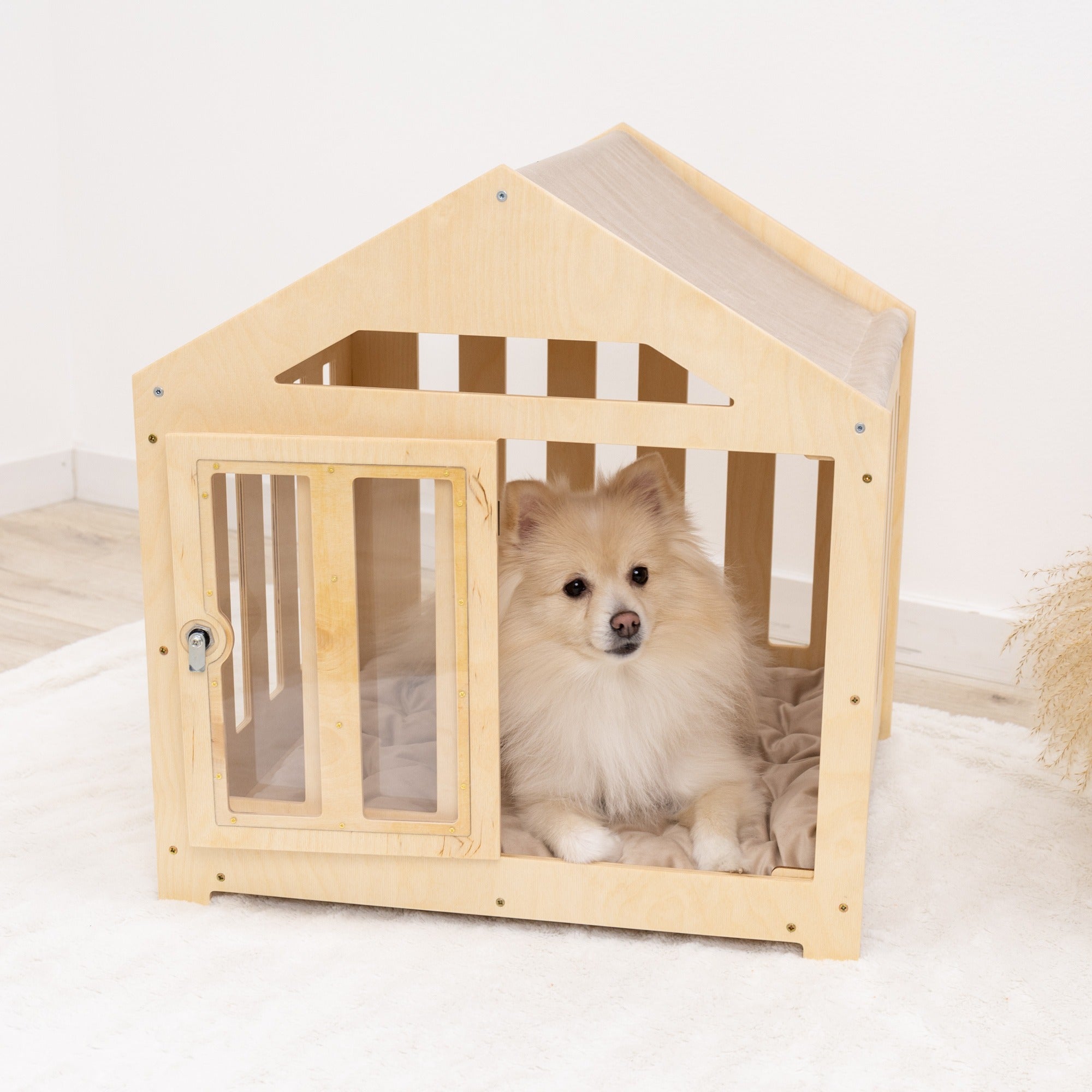 Dog House with a Fabric Roof - Light by Enjoy The Wood