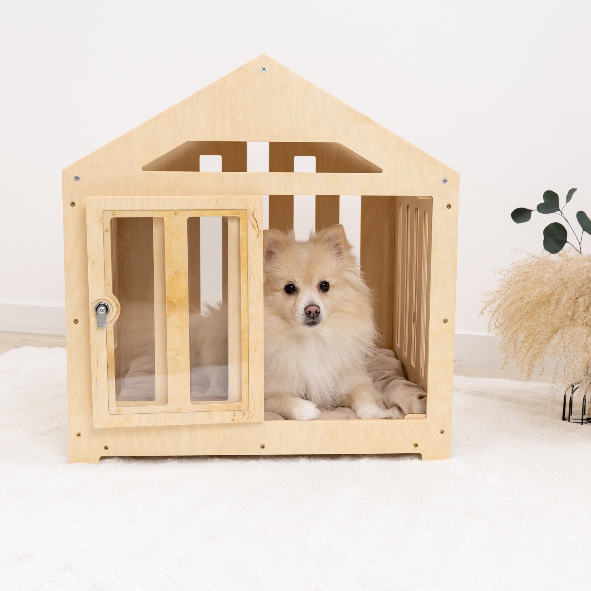 Dog House with a Fabric Roof - Light by Enjoy The Wood
