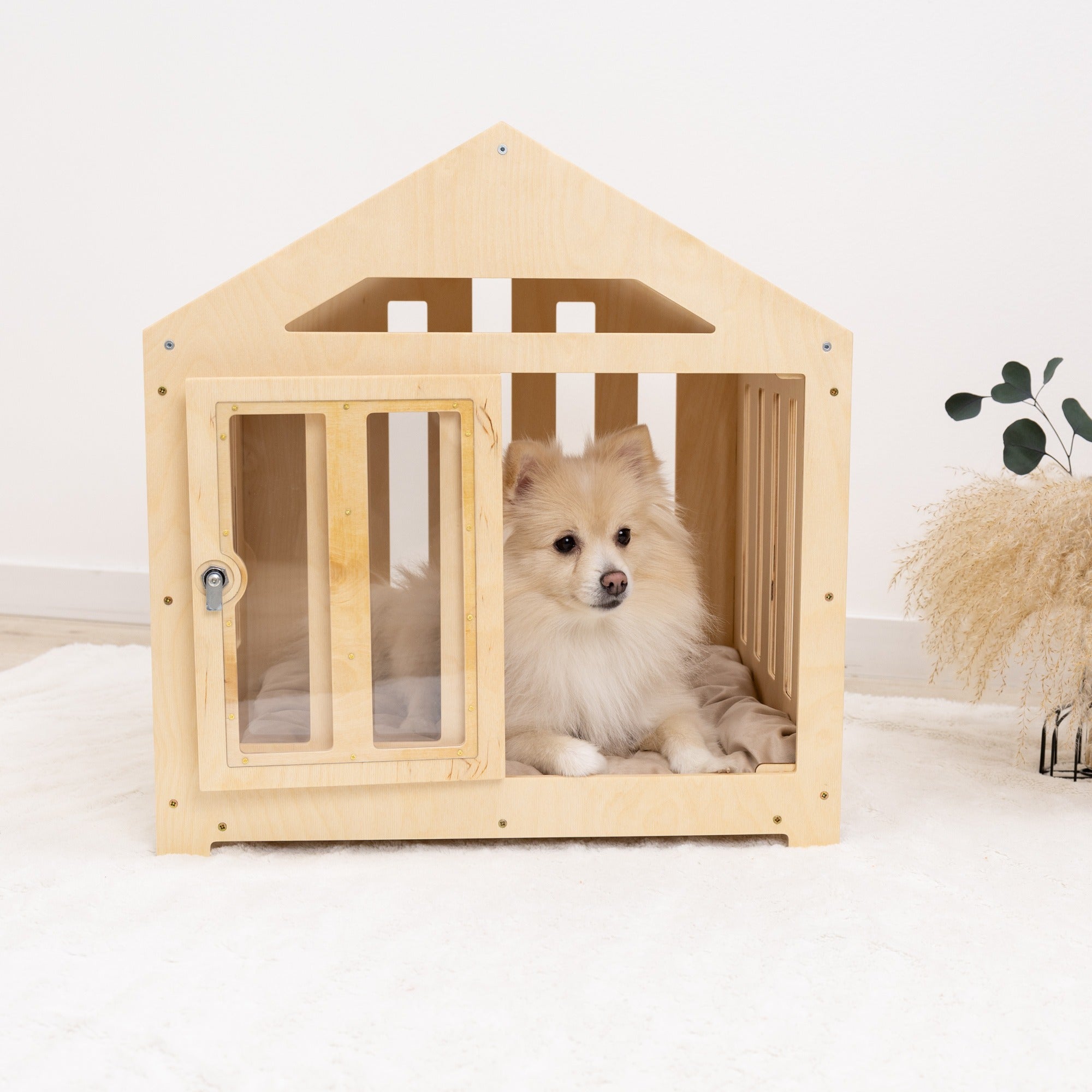 Dog House with a Fabric Roof - Light by Enjoy The Wood