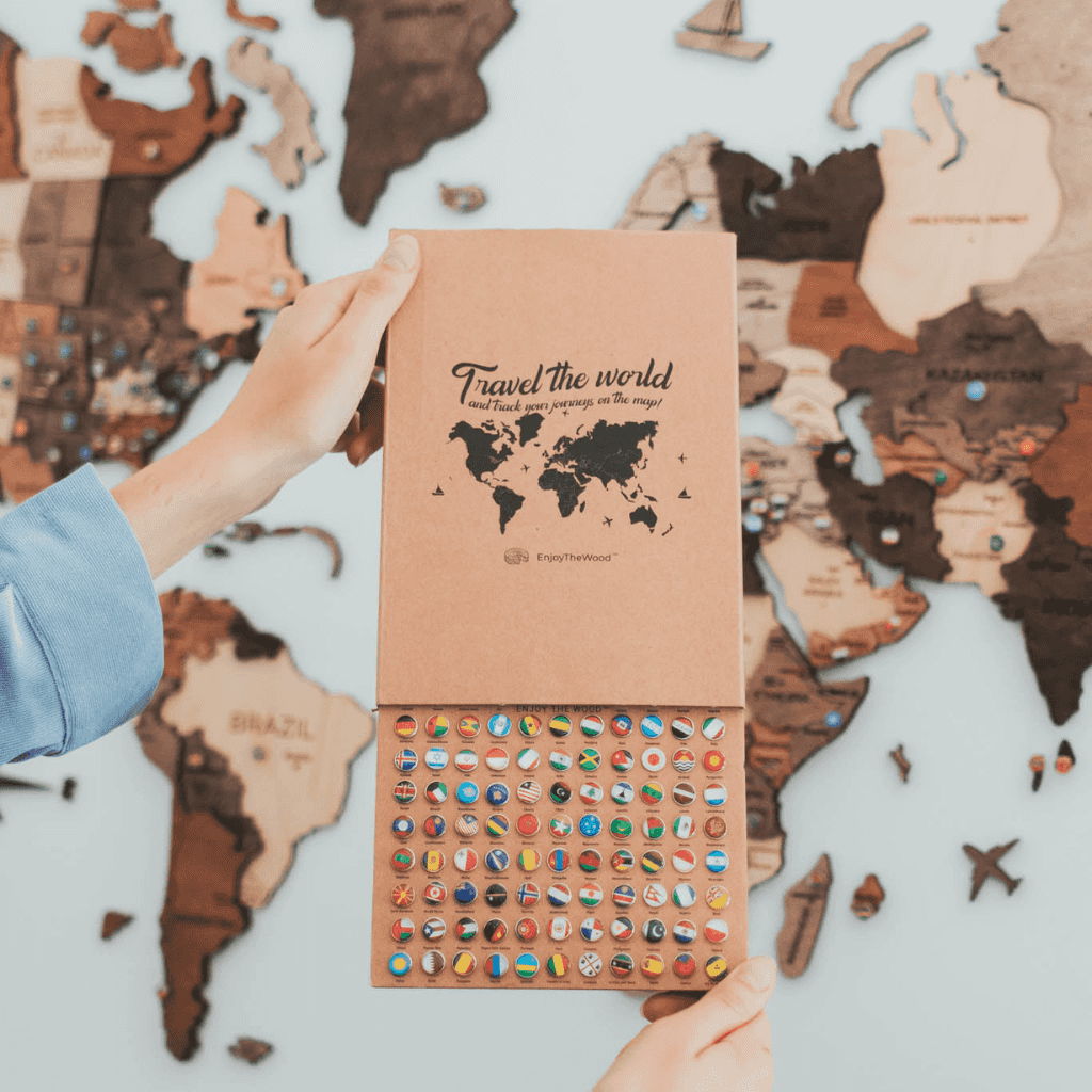 Flags Push Pins by EnjoyTheWood