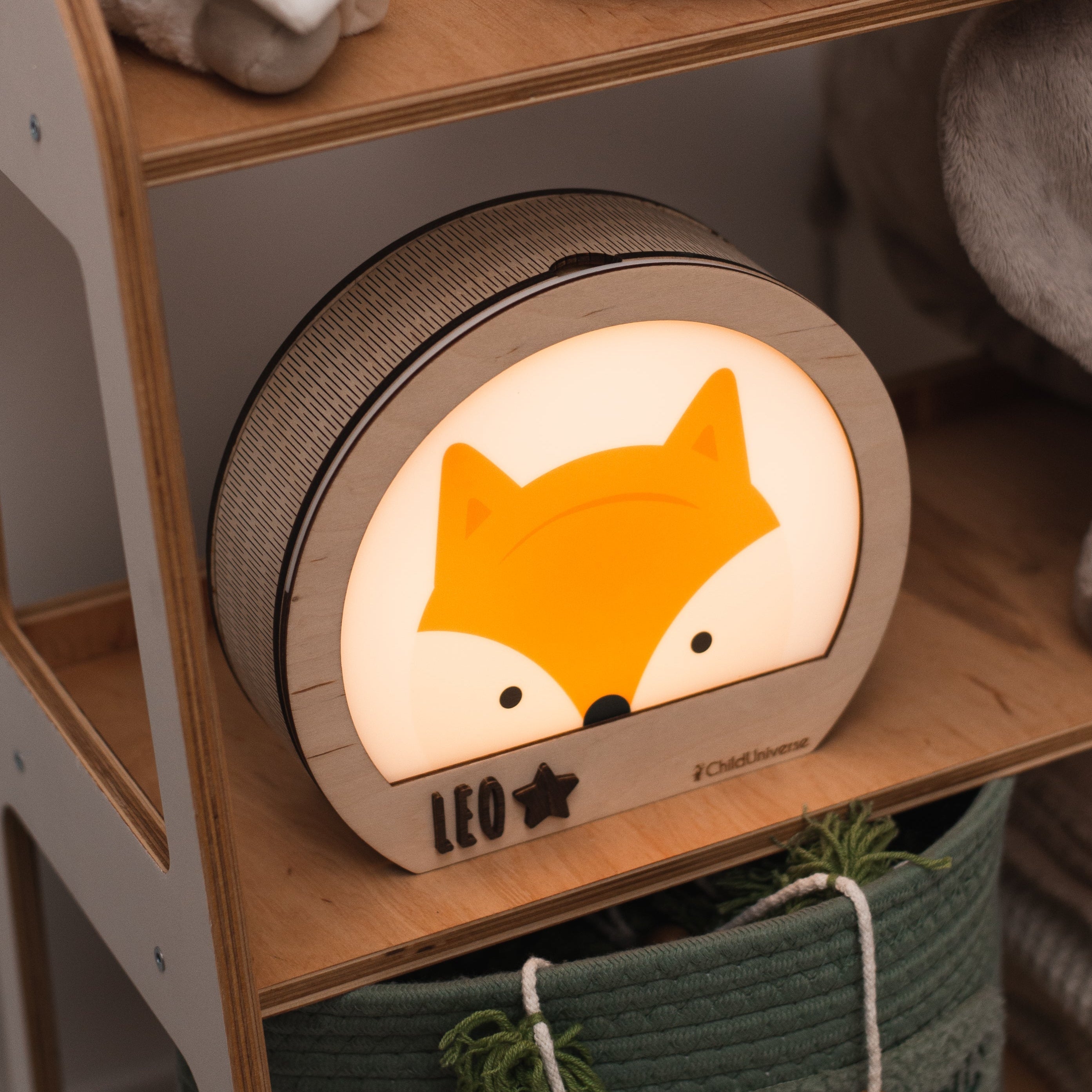 wood night light