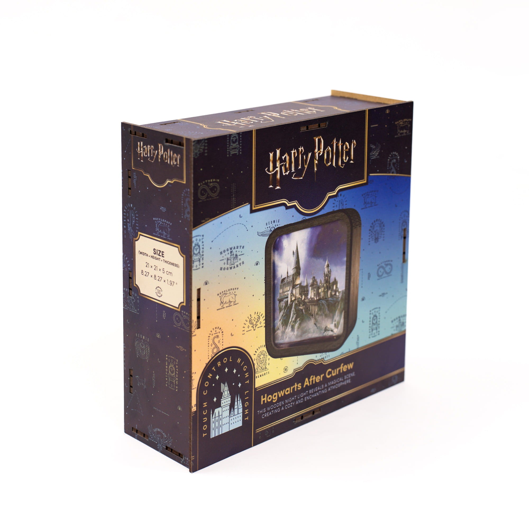 Wooden Acrylic Harry Potter Night Light - Hogwarts After Curfew by Enjoy The Wood