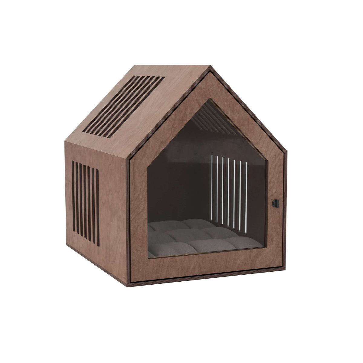large indoor dog house with door