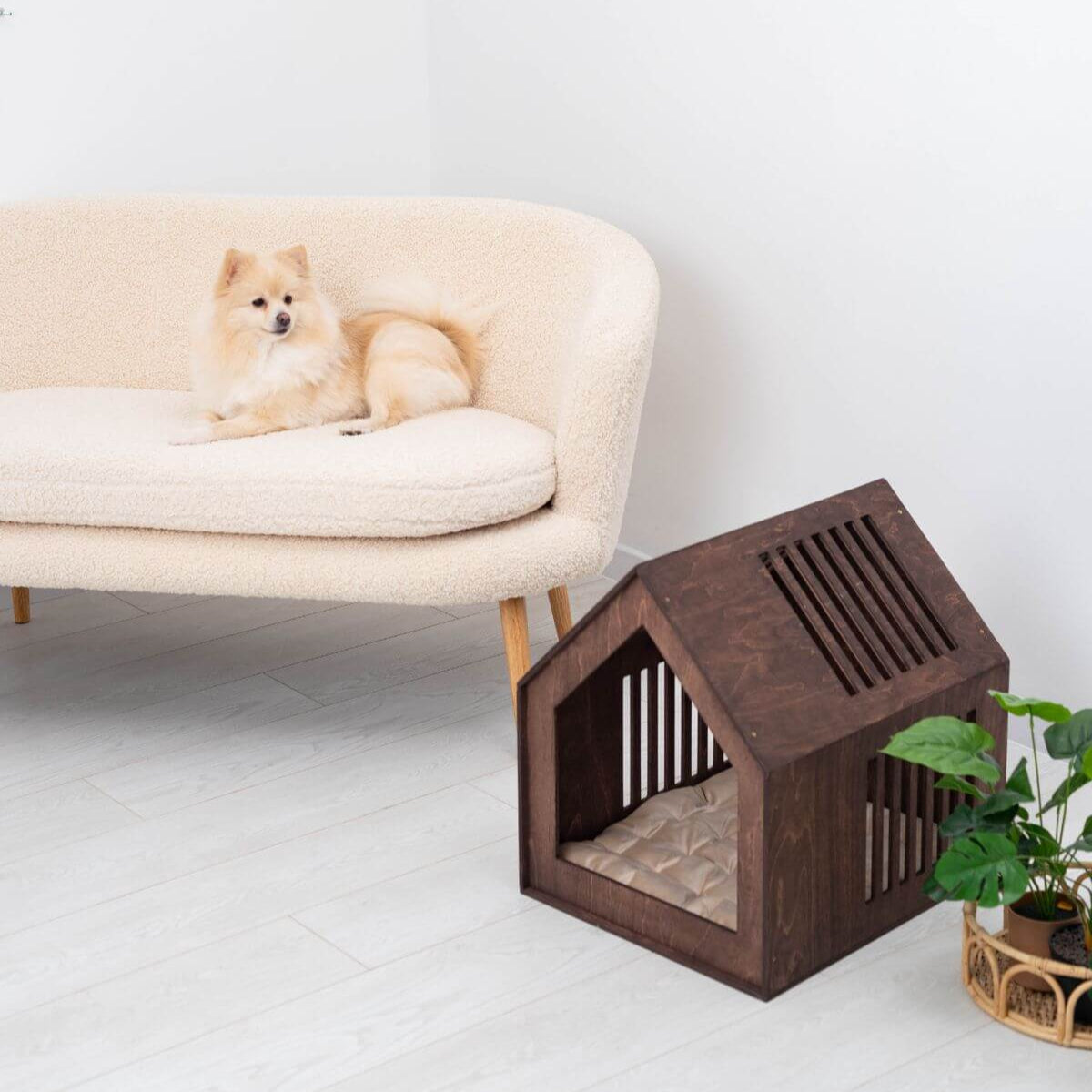 indoor wood dog house