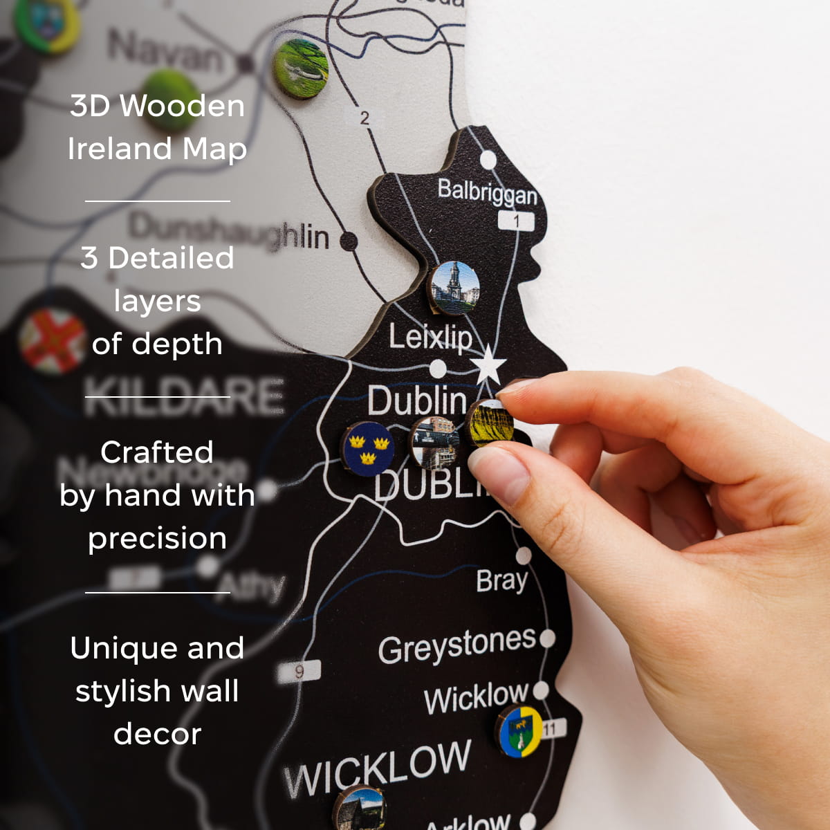 3D Wooden Map of Ireland - Nordik by Enjoy The Wood