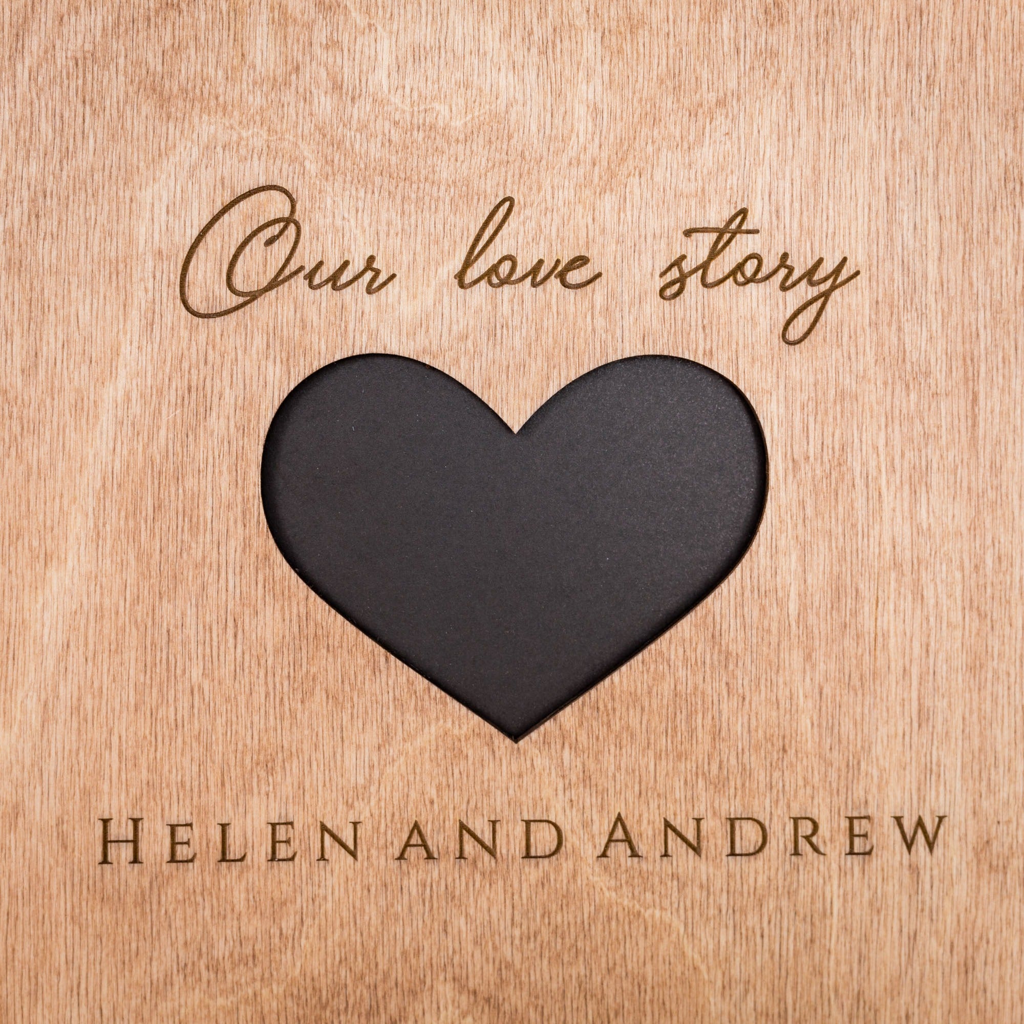 Álbum de madera Corazón